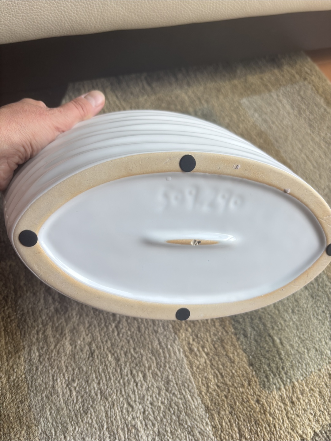 White Ceramic Decorative Bowl - photo 4
