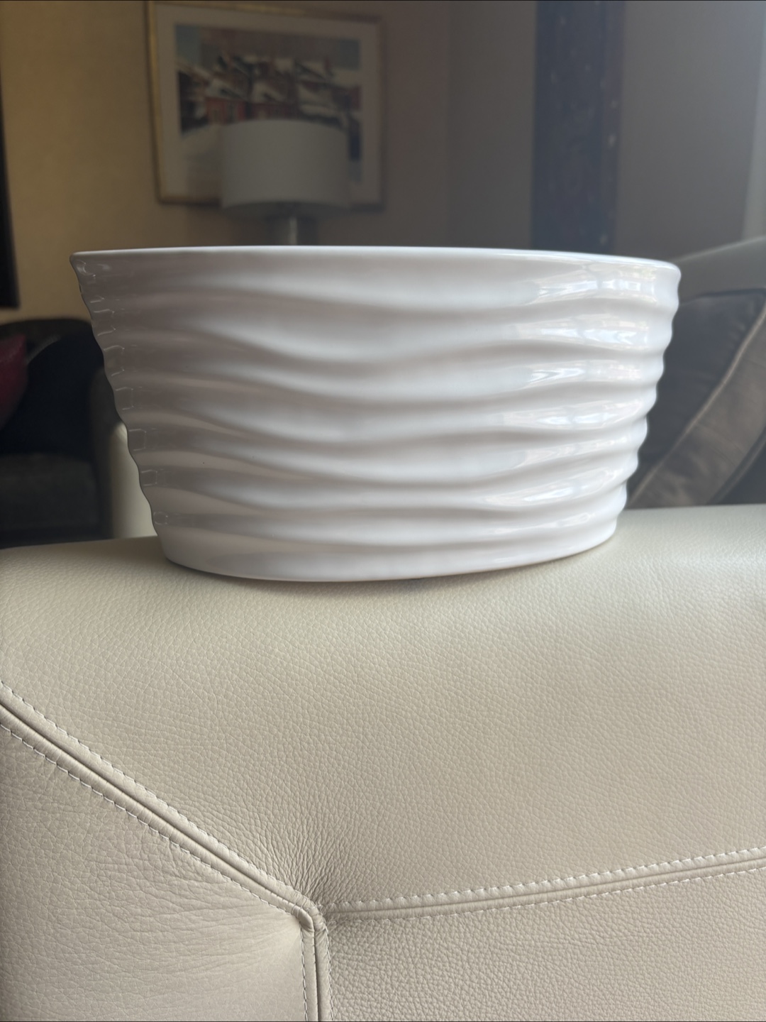 White Ceramic Decorative Bowl