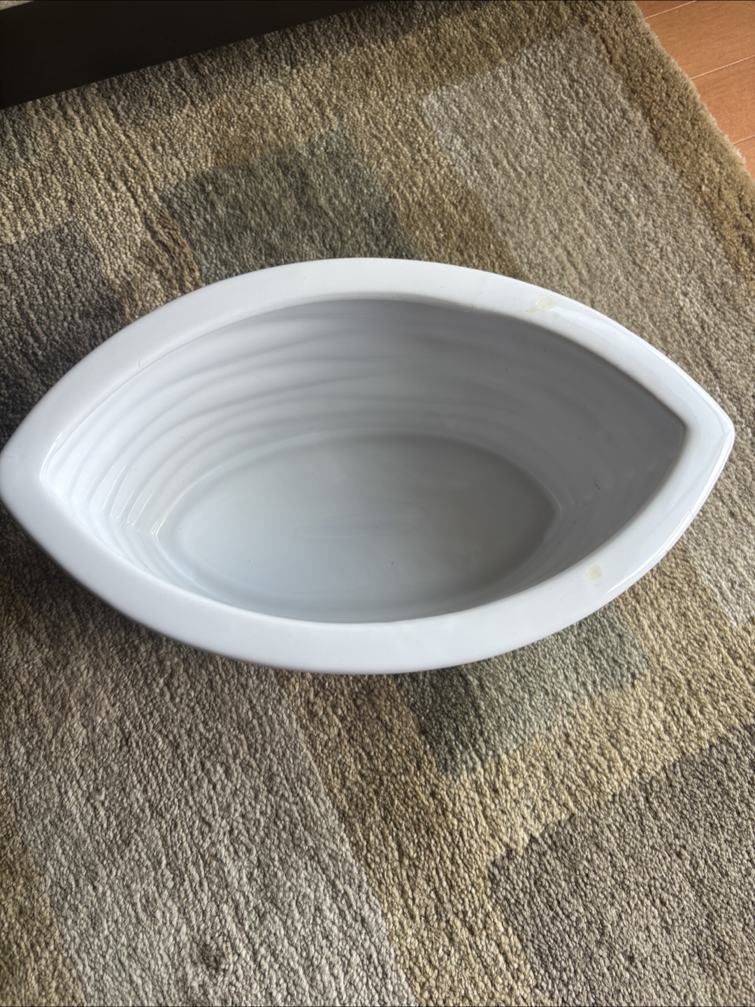 White Ceramic Decorative Bowl - photo 2