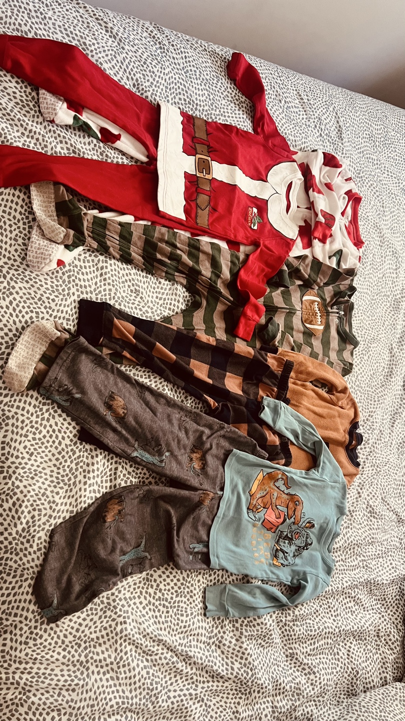 5 boy pijama size 3t