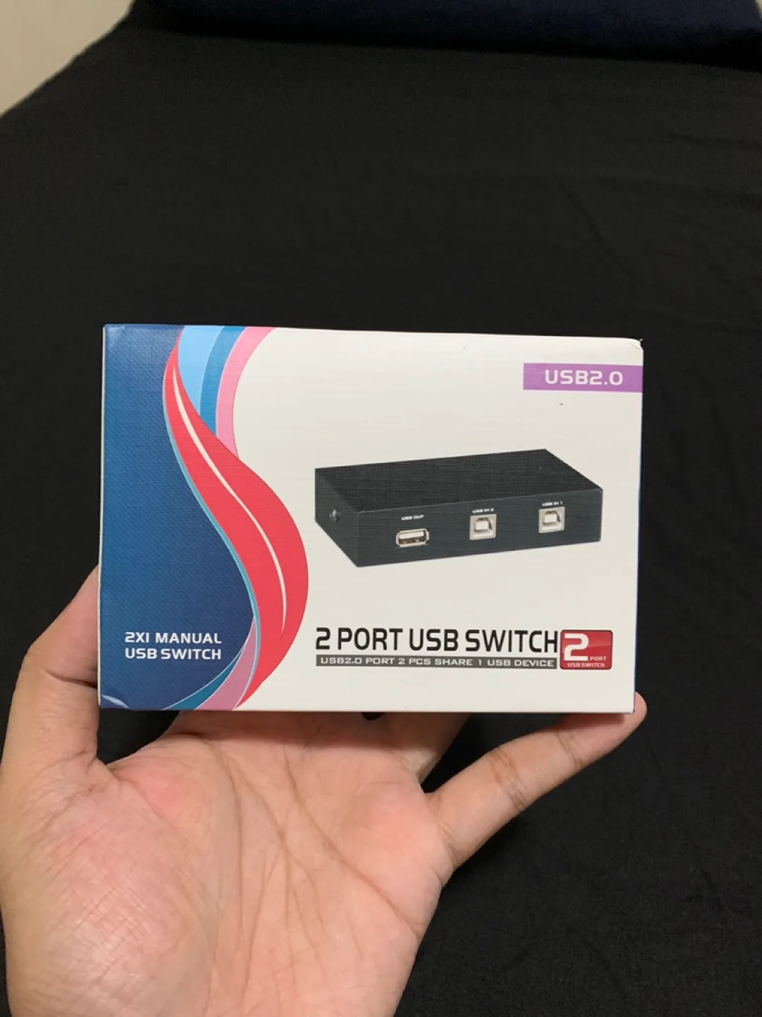 2 Port USB Switch - New in Box image indicator(2)