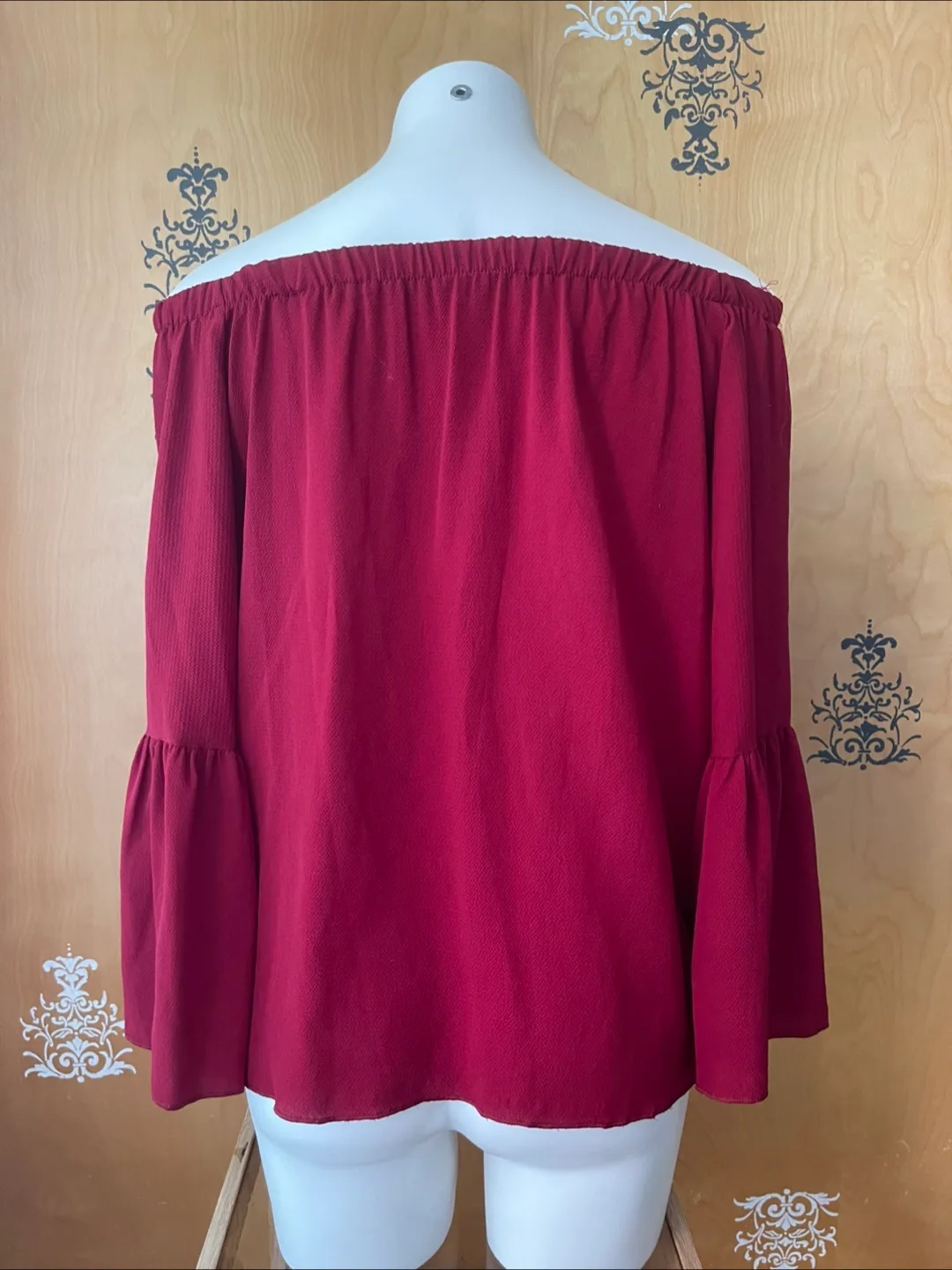 NEW Y2K Style Off The Shoulder Blouse S/M image indicator(10)