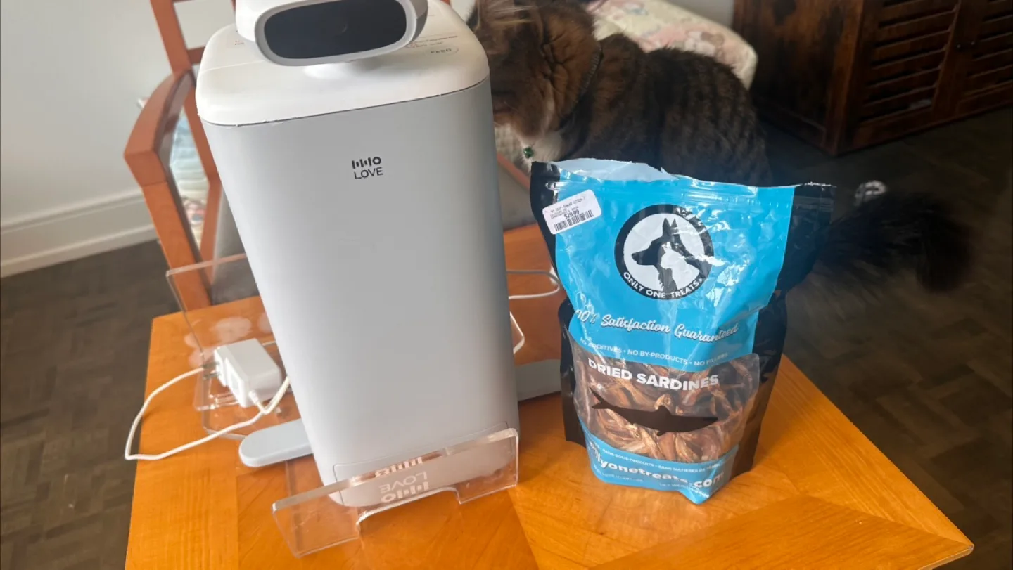 Automatic Cat feeder and Dried Sardines thumbnail