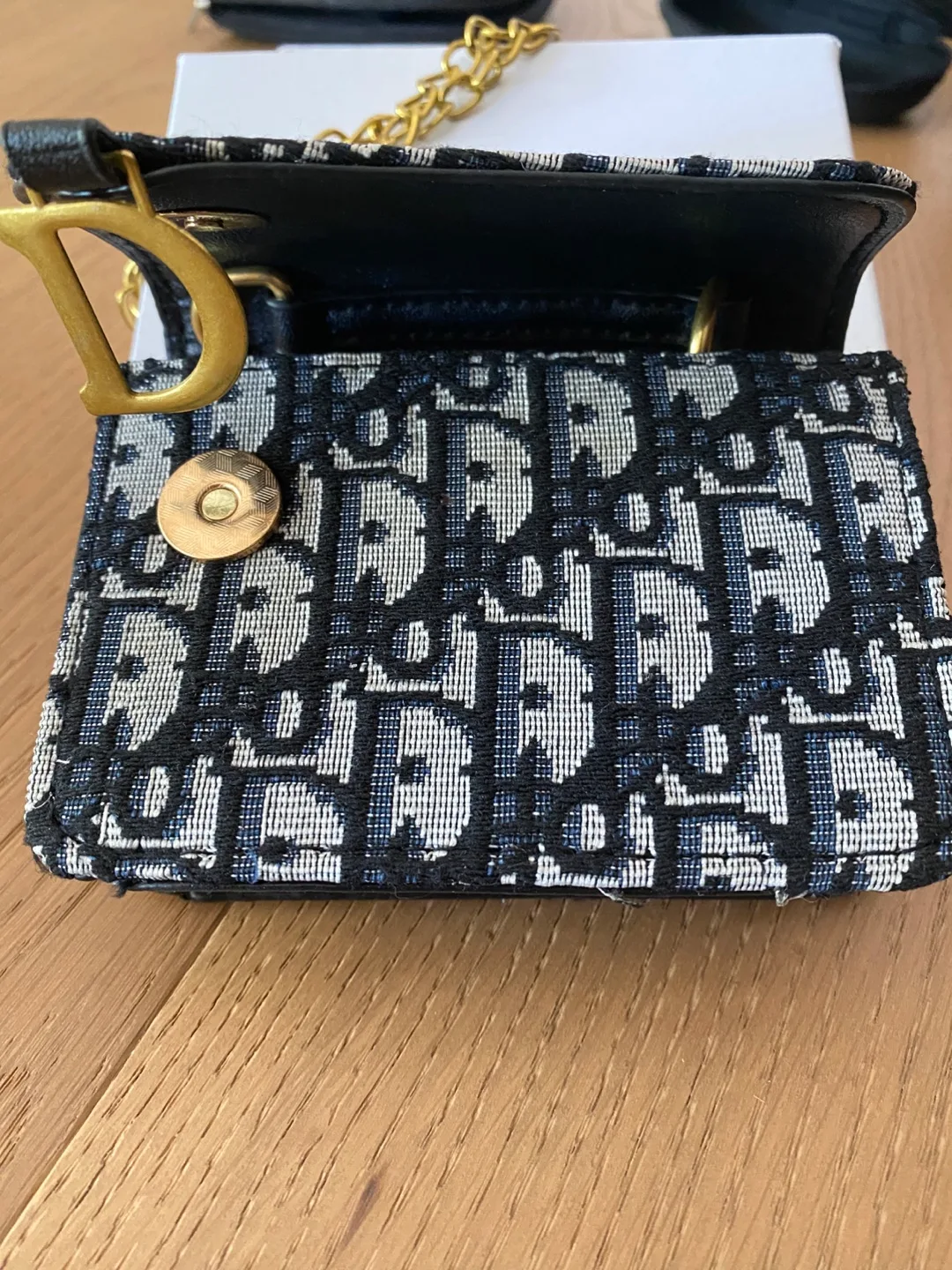 Dior Micro Vanity Case Blue Dior Oblique Jacquard image indicator(2)