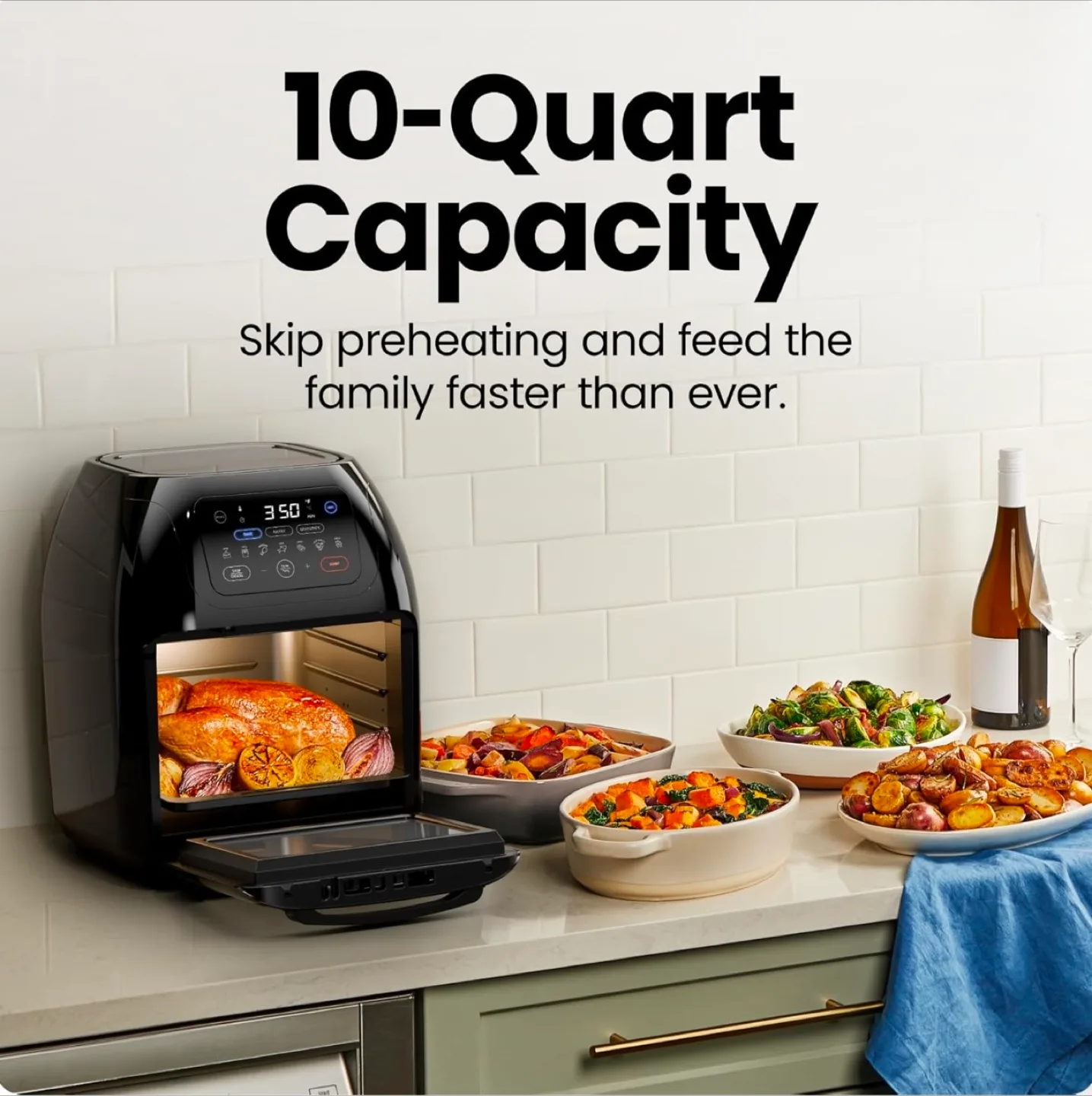 Chefman 10 Qt Air Fryer Oven image indicator(9)