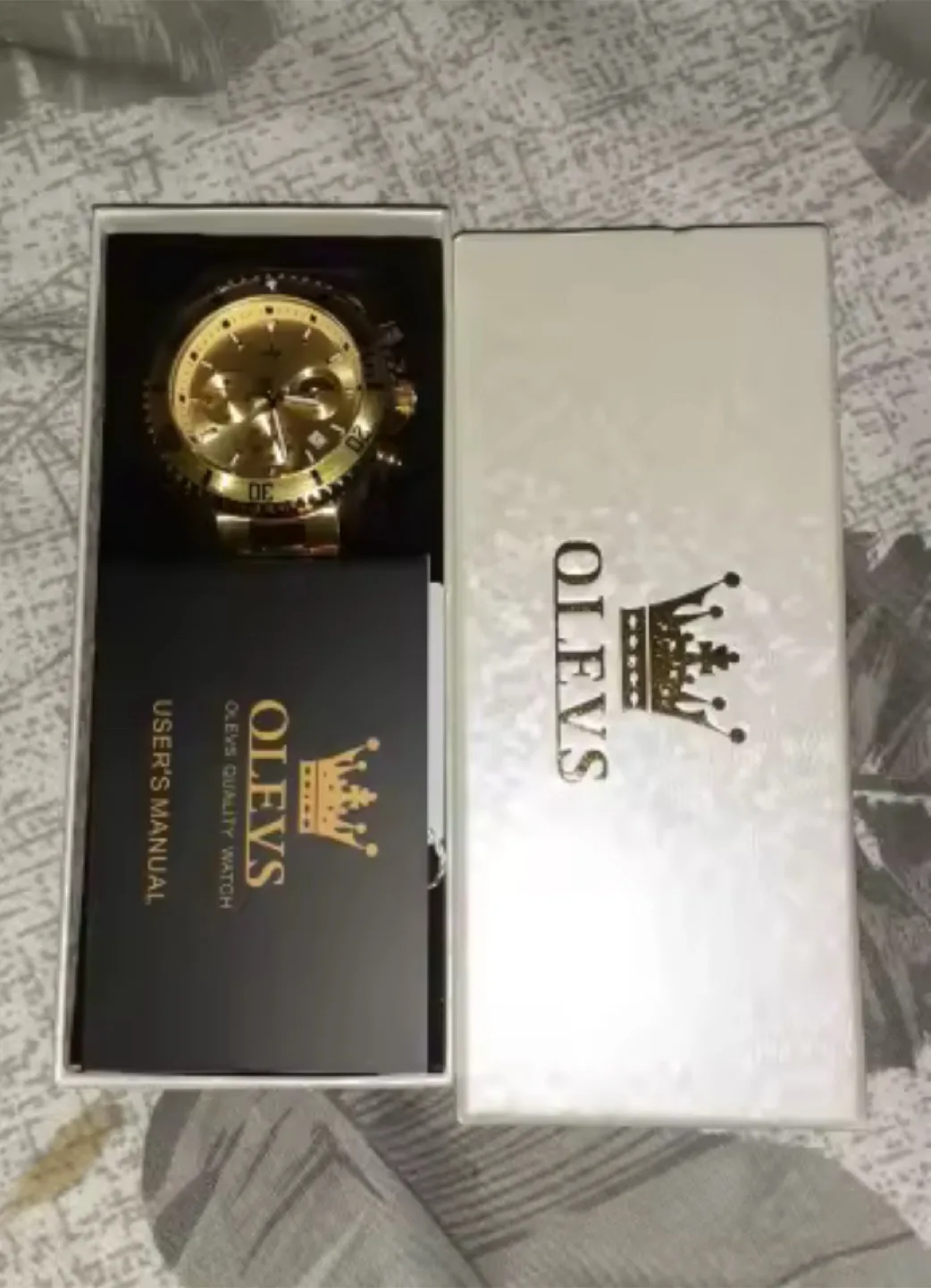 Olevs Gold Men's Watch thumbnail
