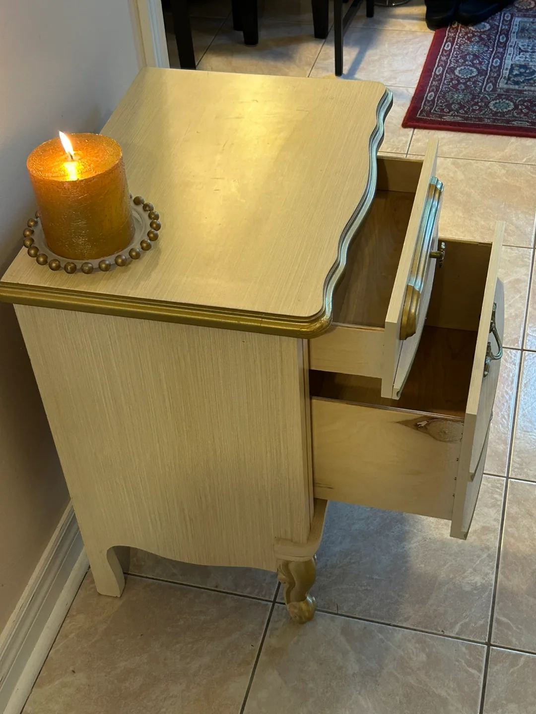 Vintage Made in Canada 2-Drawer Nightstand image indicator(4)