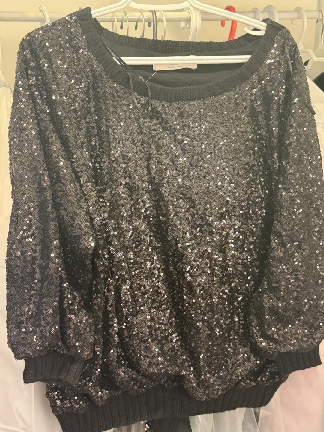 Zara Woman Sequin Top - Size M thumbnail