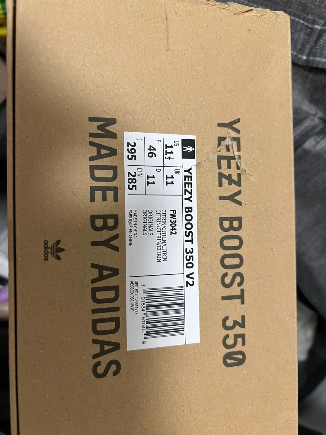 Adidas Yeezy Boost 350 V2 Citrin US 11.5 thumbnail