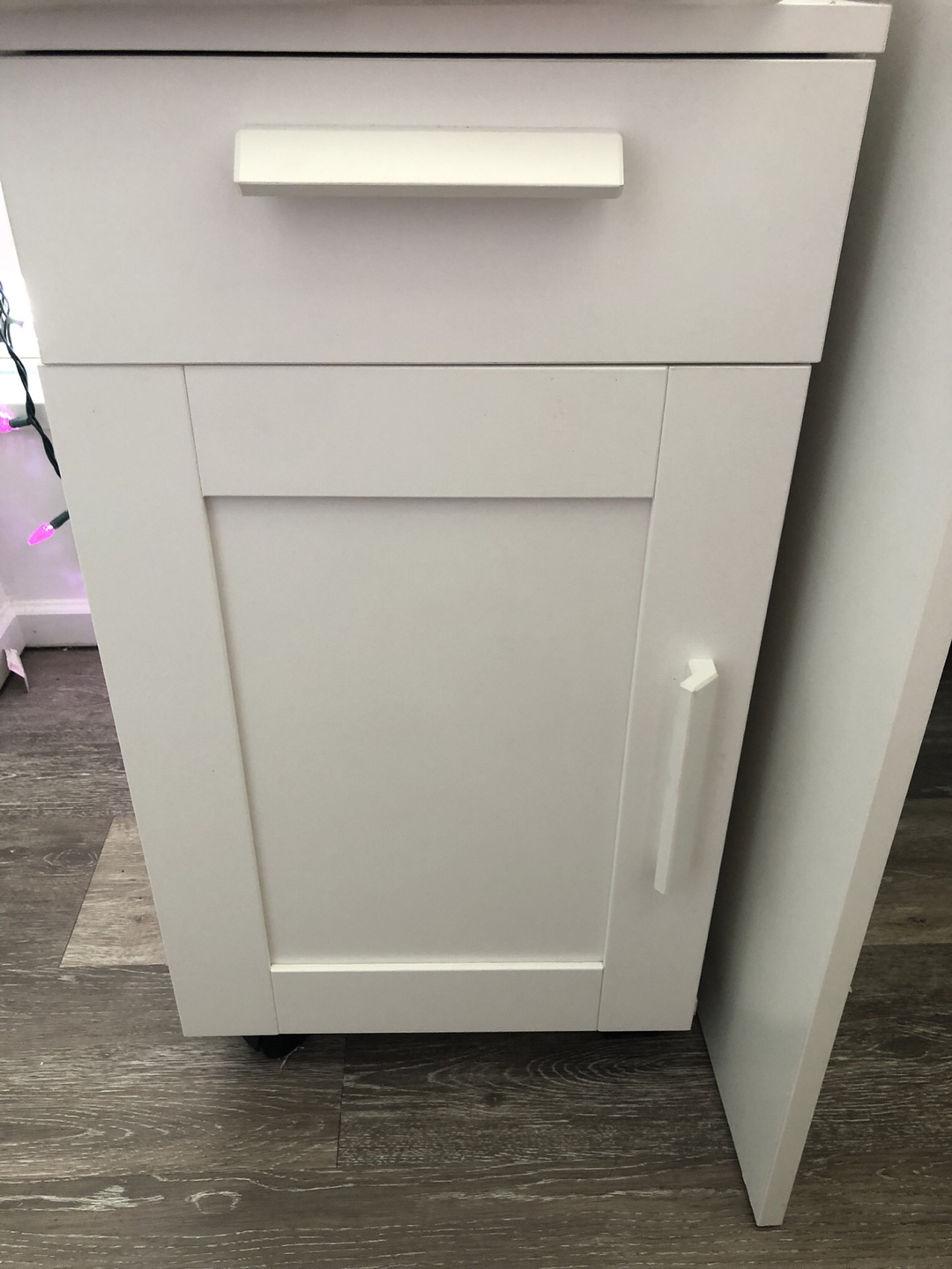 IKEA Brimnes | White Office Desk & Cabinet - photo 2