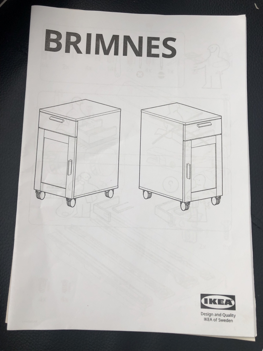 IKEA Brimnes | White Office Desk & Cabinet - photo 4