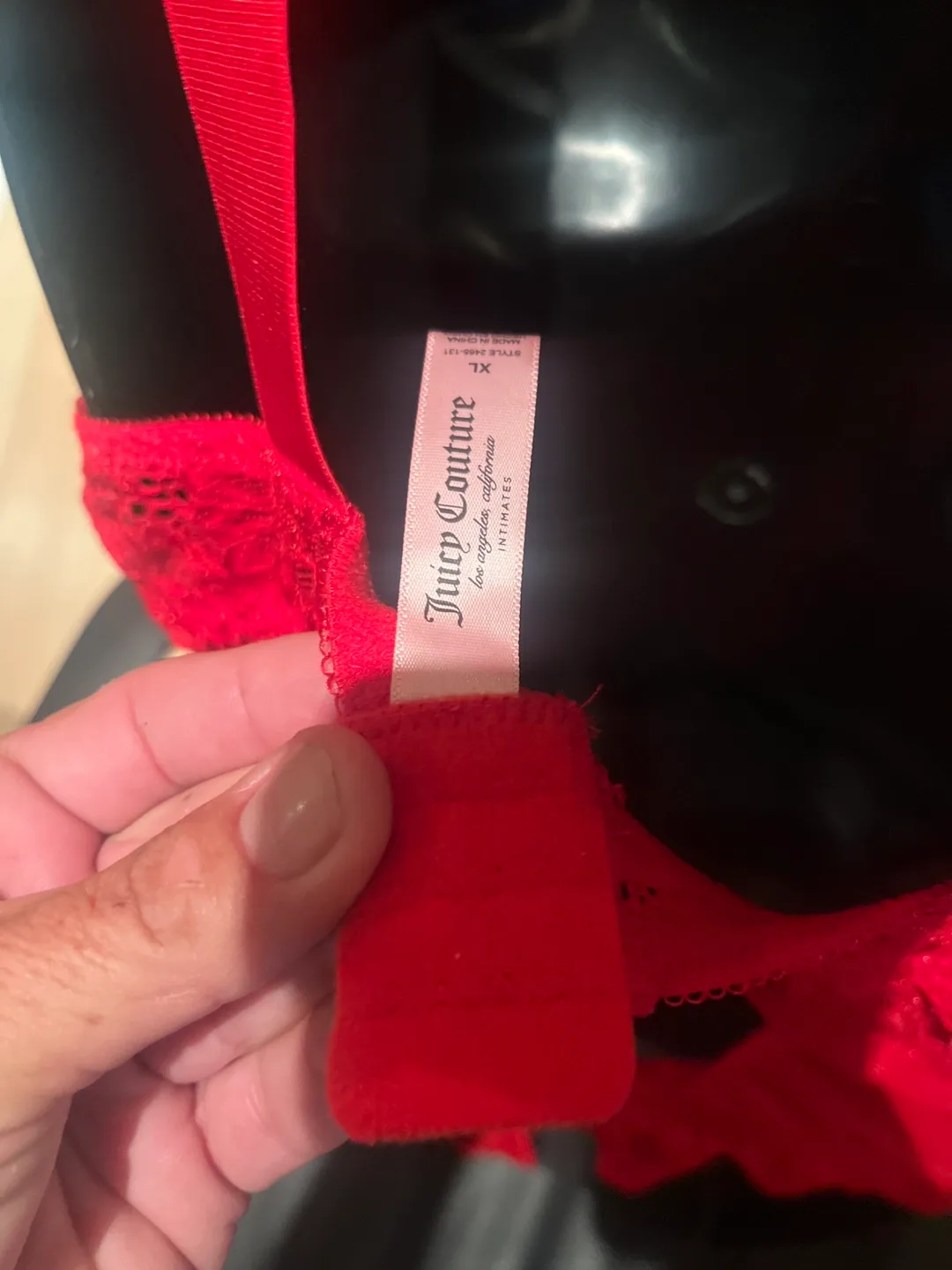 Juicy Couture Red Lace Bodysuit - Size XL image indicator(4)