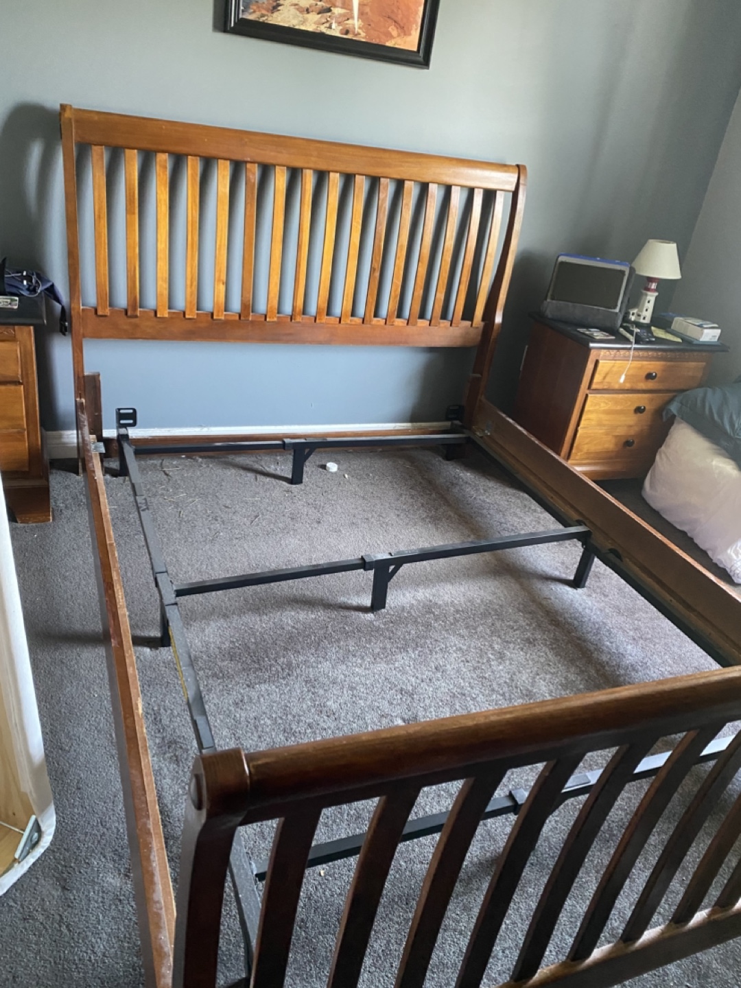 Wooden Bed Frame - Queen Size
