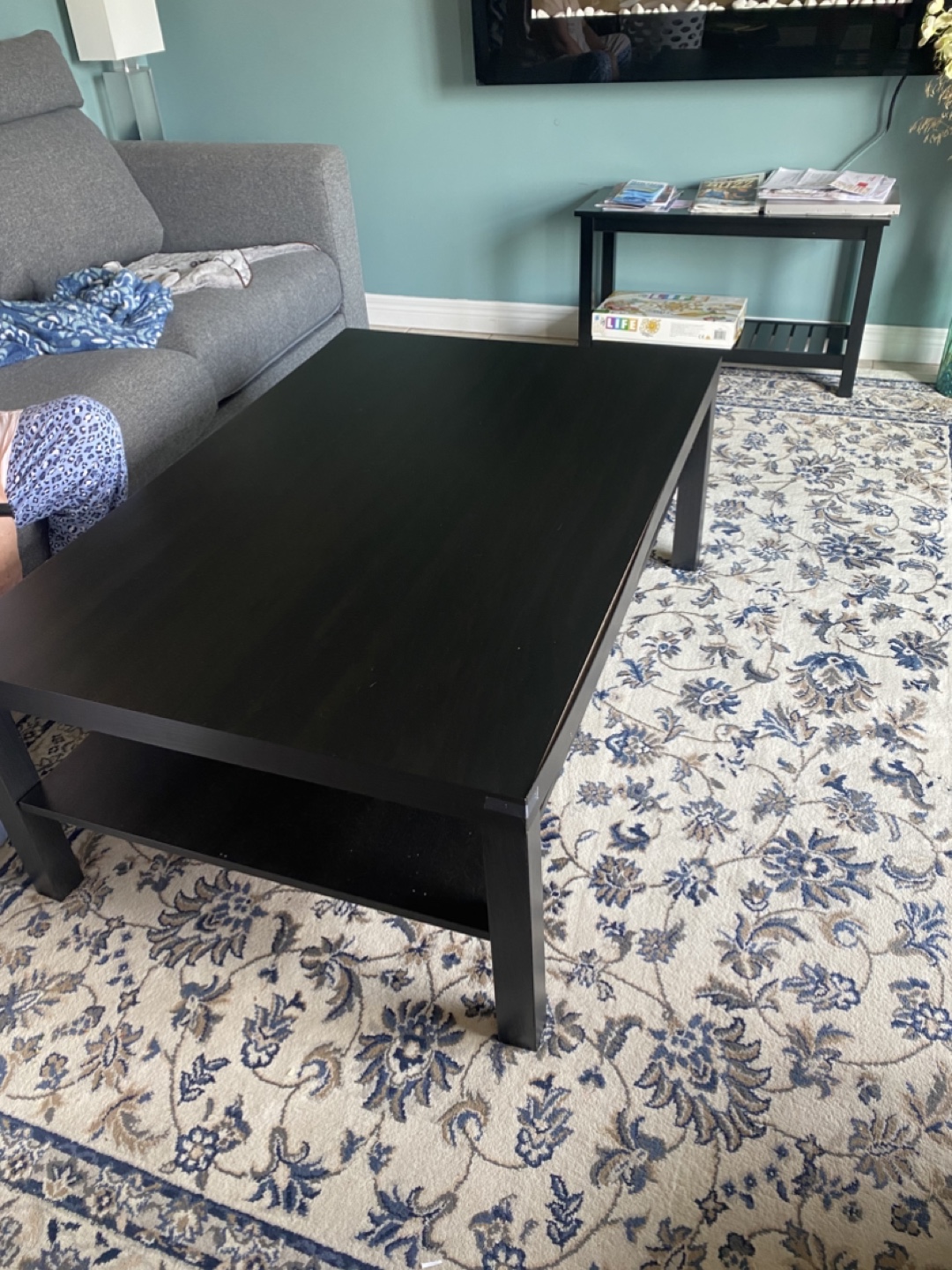 IKEA Black Coffee Table - photo 2