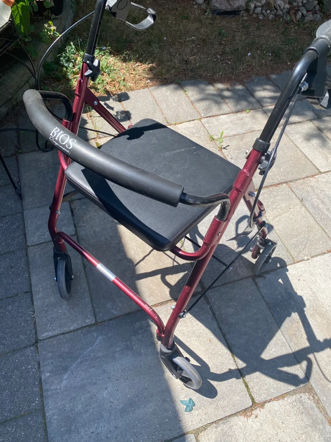 BIOS Diagnostics Burgundy Rollator Walker thumbnail