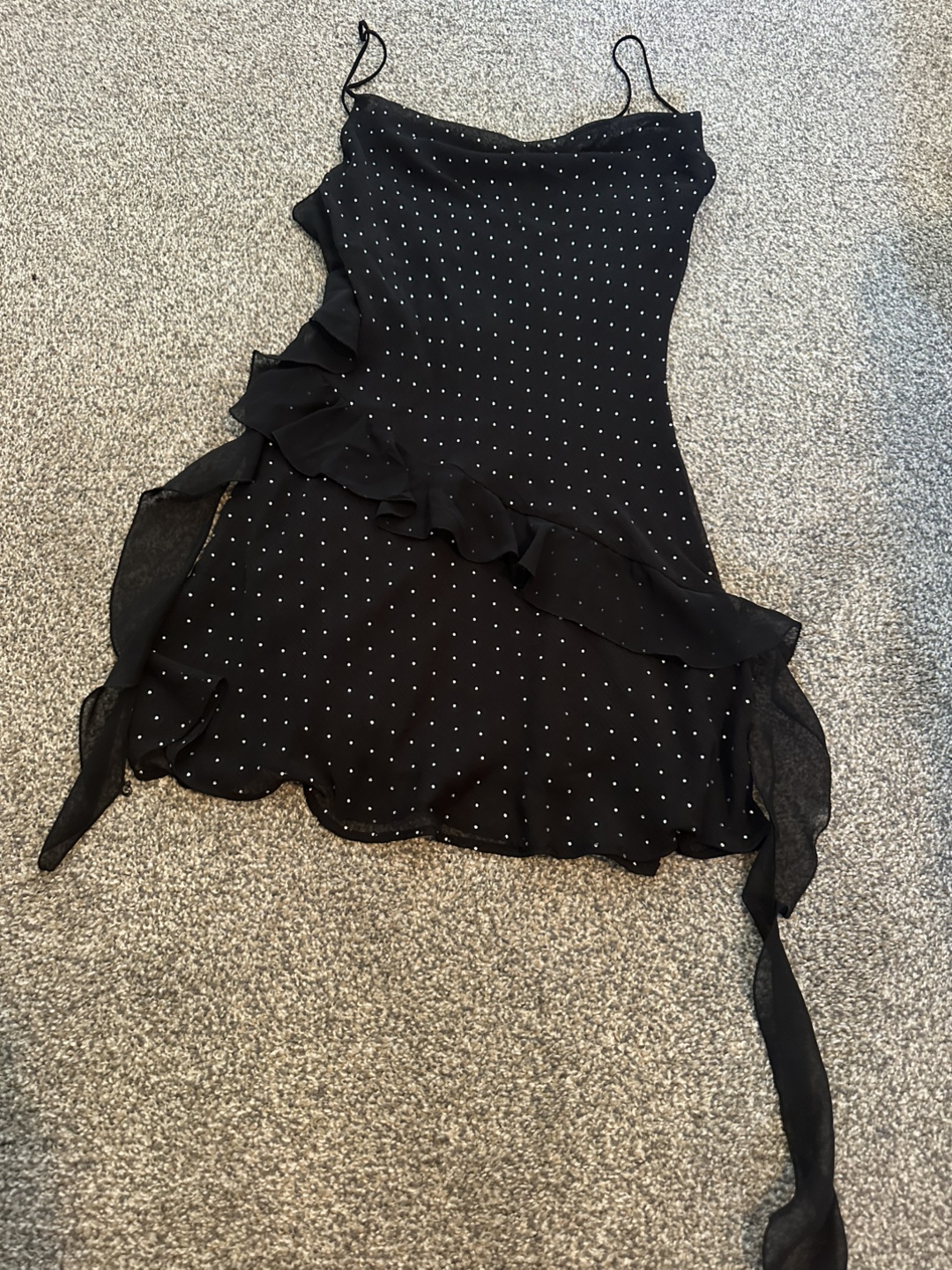 Zara Black Ruffle Dress - XS