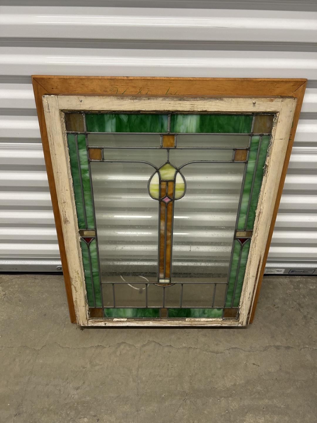 Stained Glass Window Panel, 27x35 in - photo 2