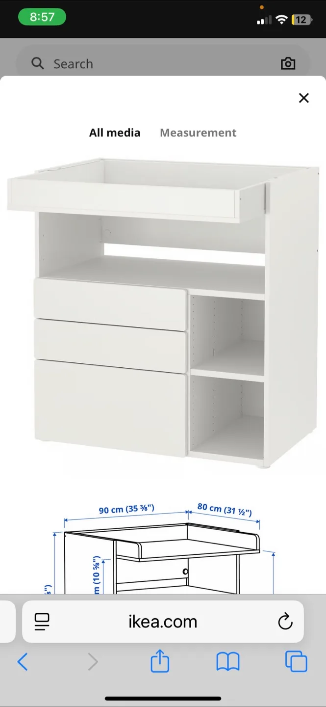 IKEA STUVA Changing Table with Drawers image indicator(3)