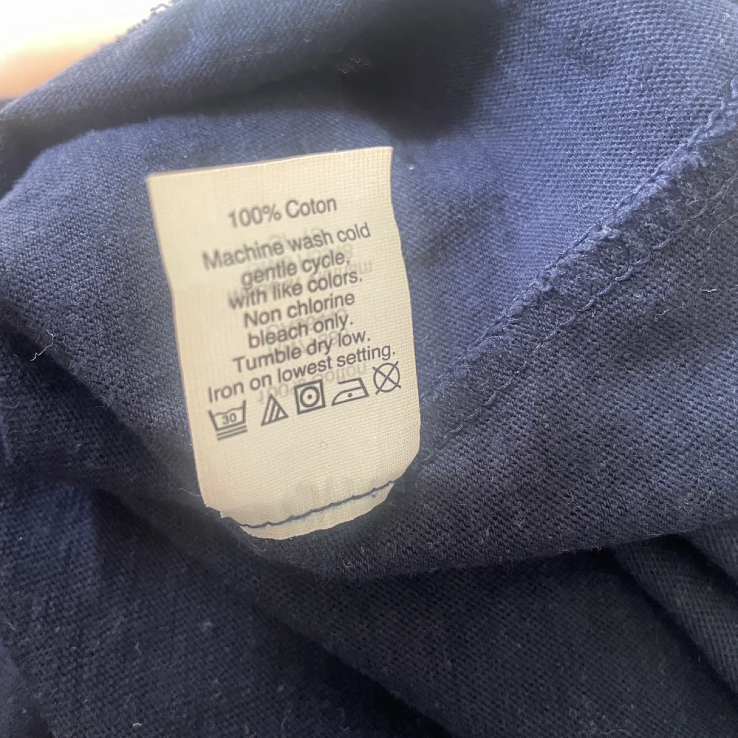 J. Crew Cotton Navy Studio Tee Size Small image indicator(7)