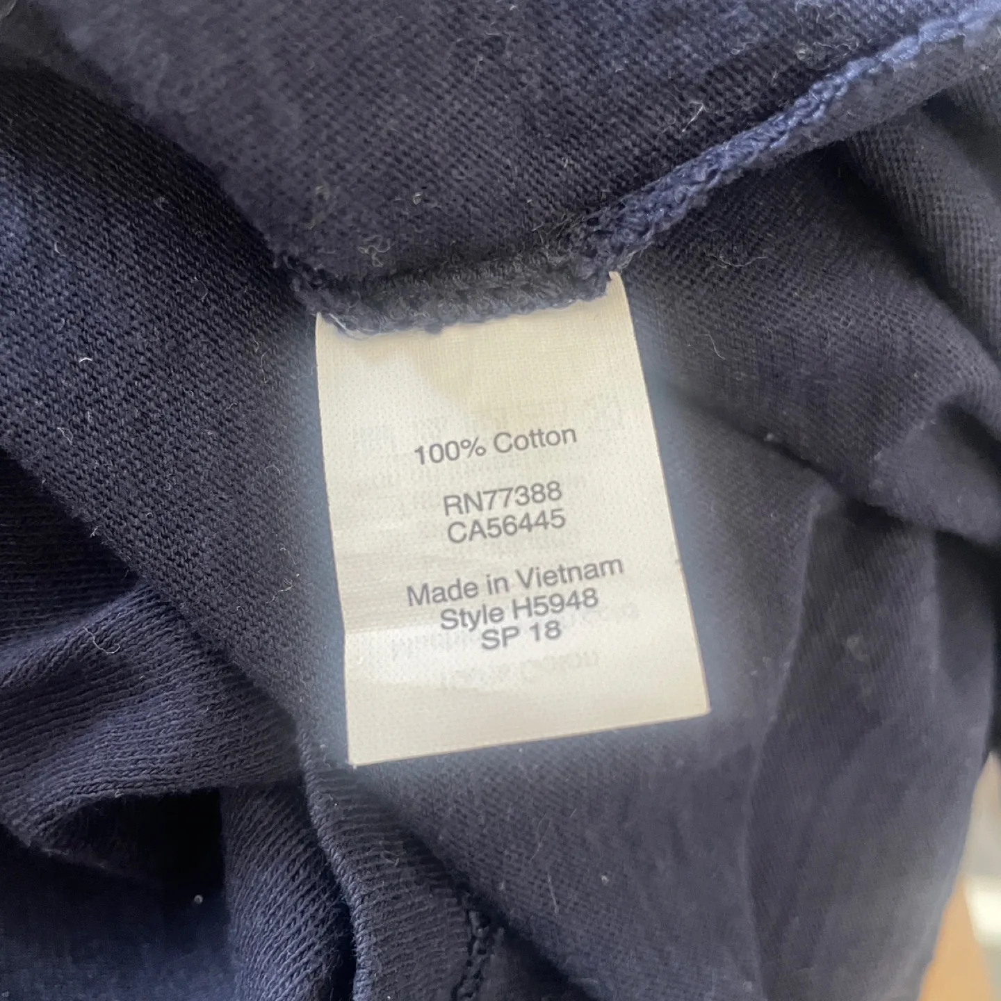 J. Crew Cotton Navy Studio Tee Size Small image indicator(6)