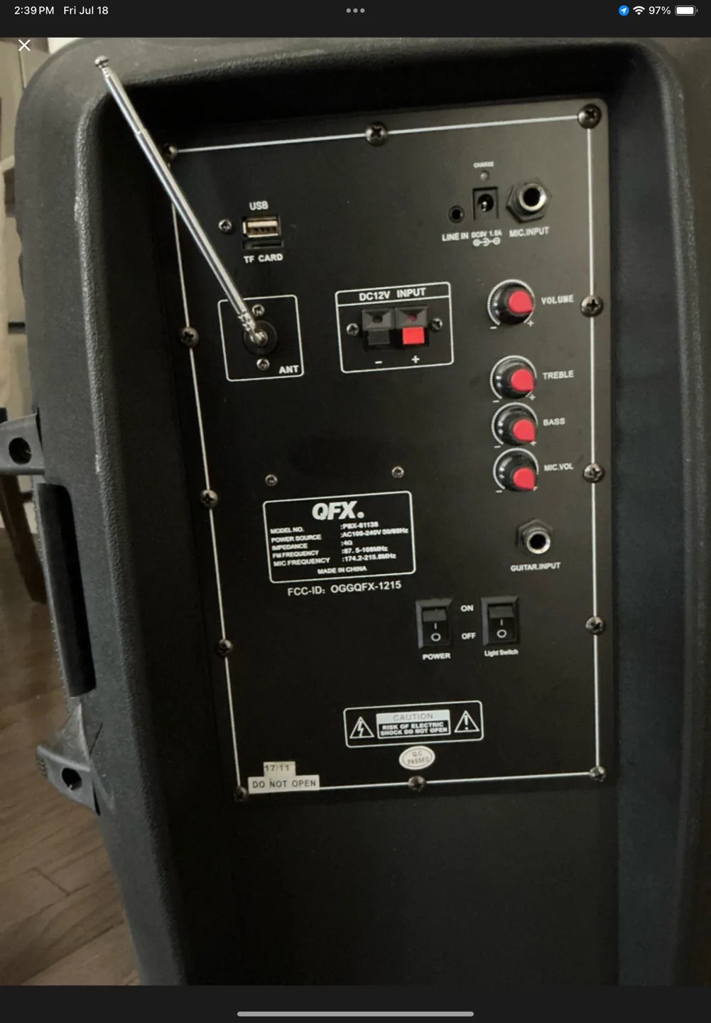 QFX PBX-61126 Speaker System thumbnail