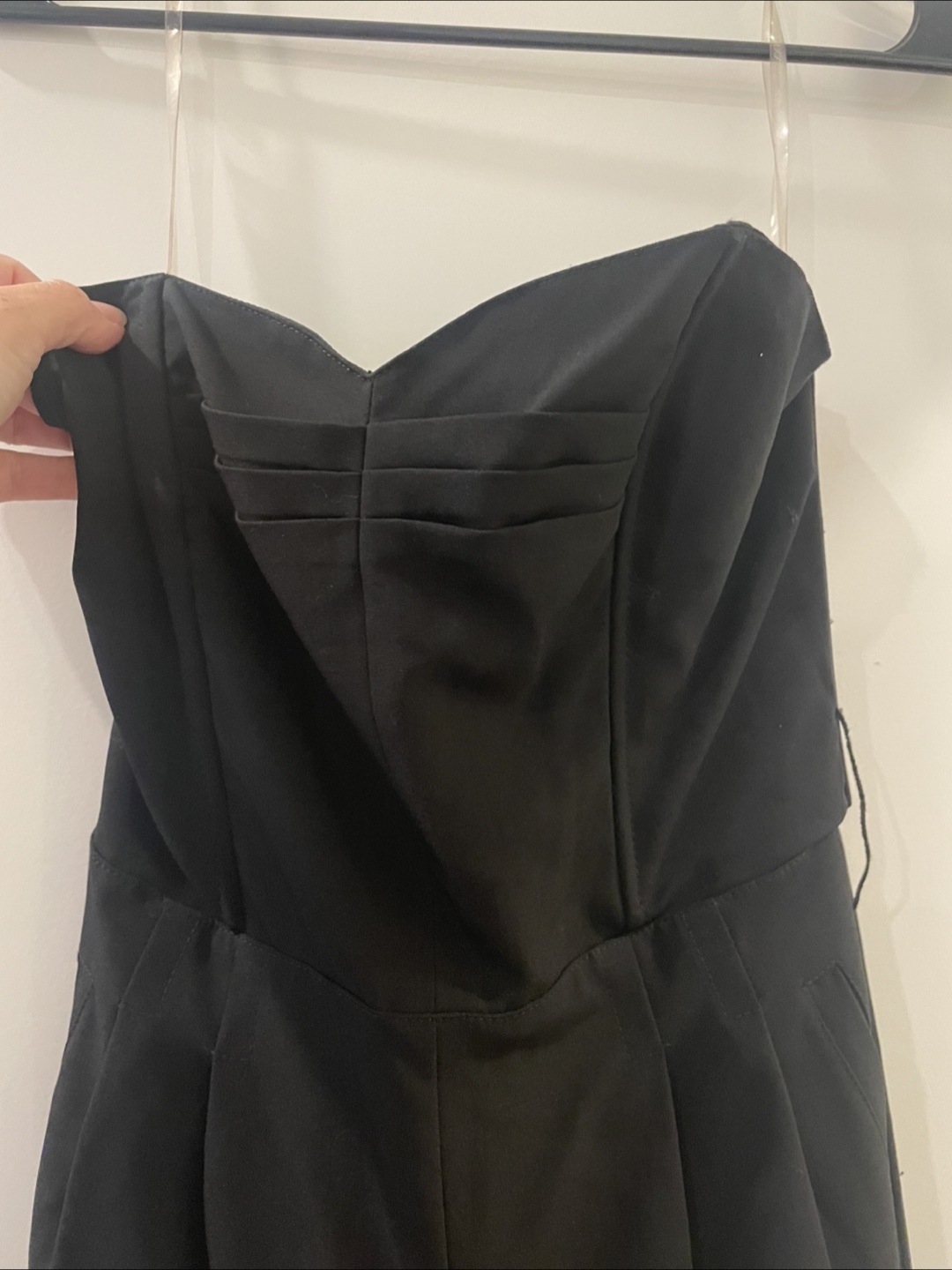 Black Strapless Jumpsuit