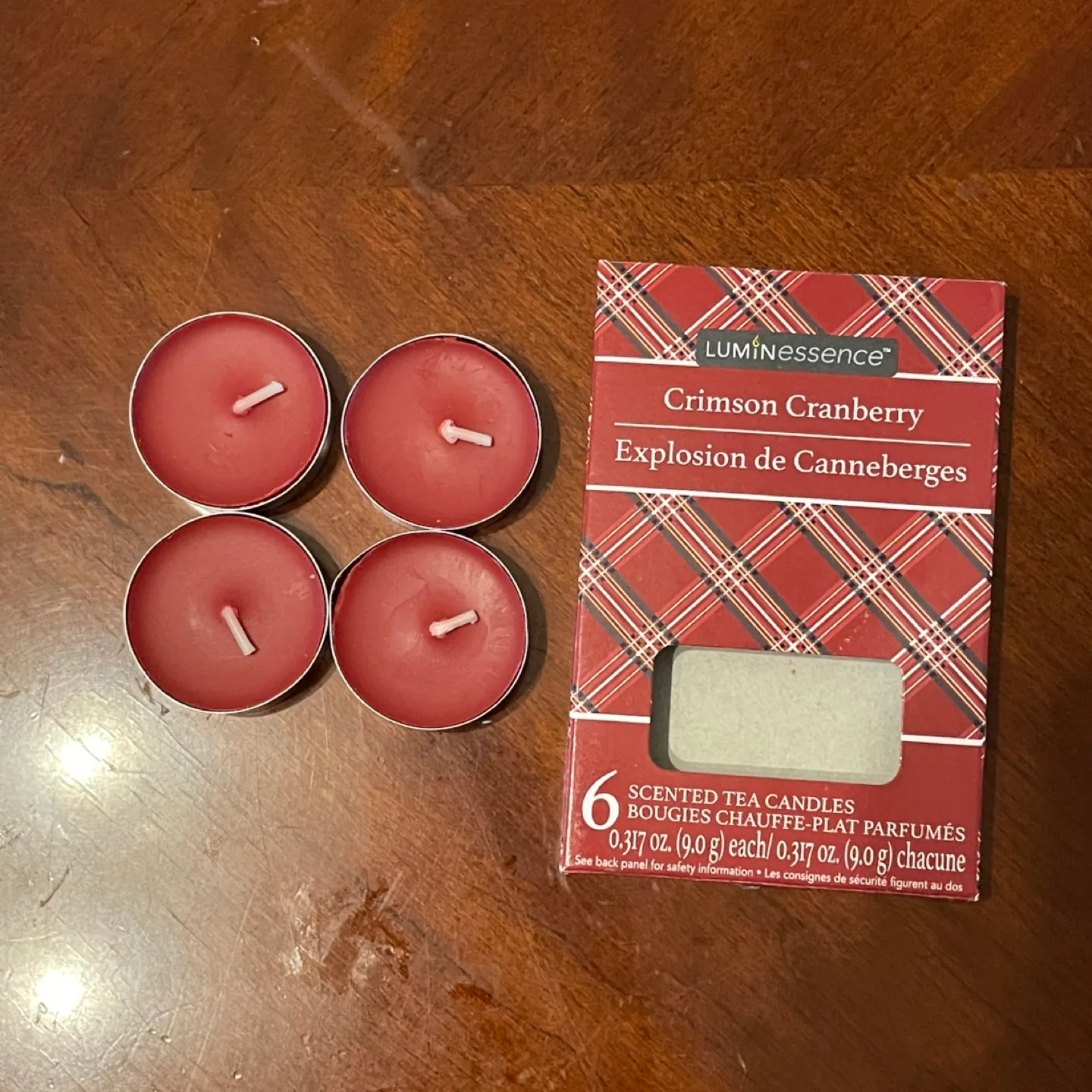 Crimson Cranberry Tealight Candles thumbnail