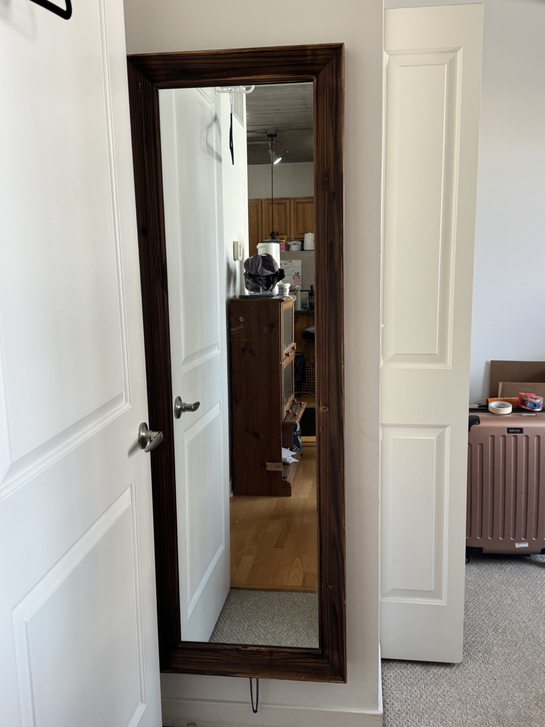 Wood Framed Full Length Mirror 64.25” x 21.25”