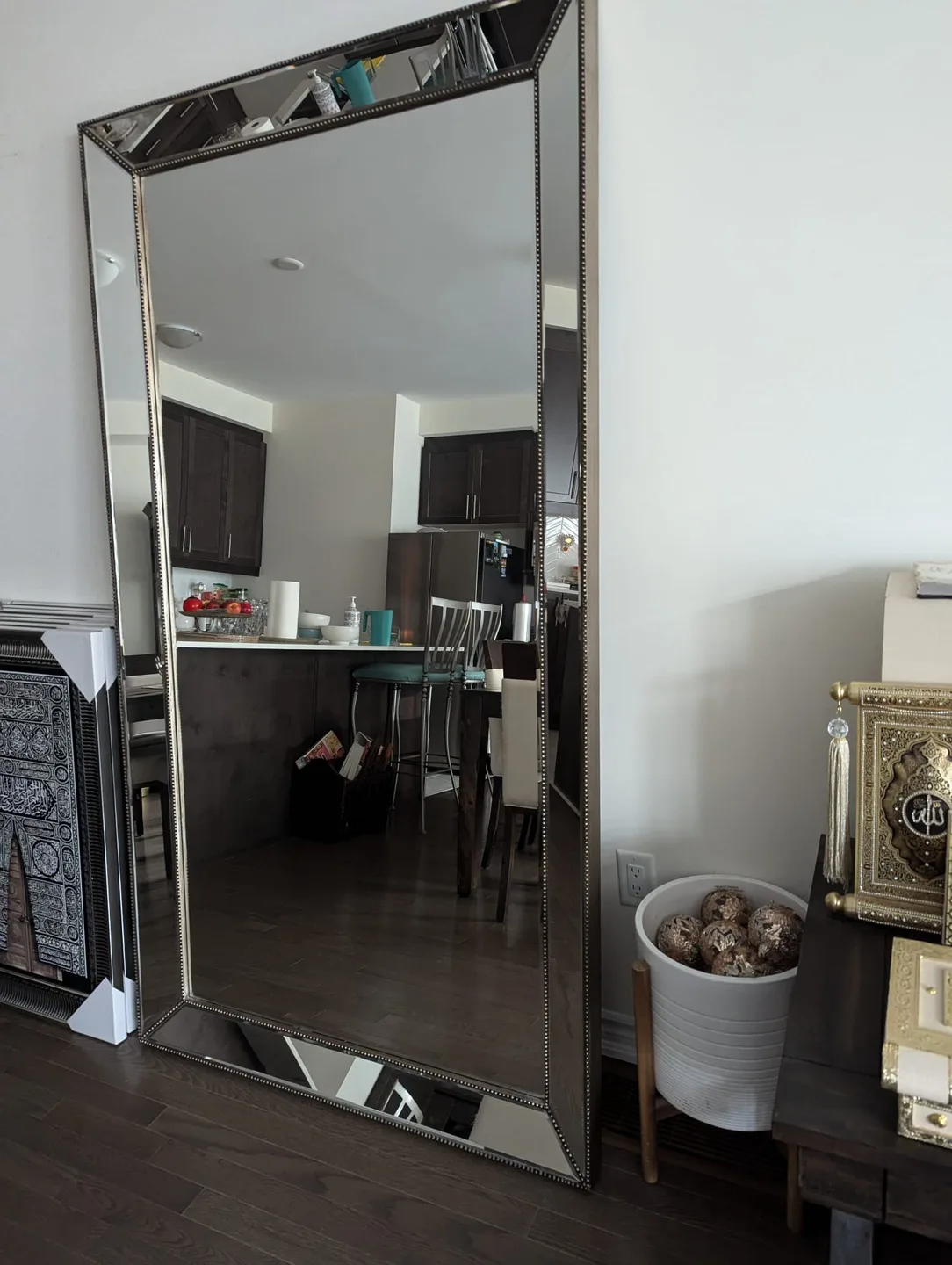 Large Beveled Wall Mirror thumbnail