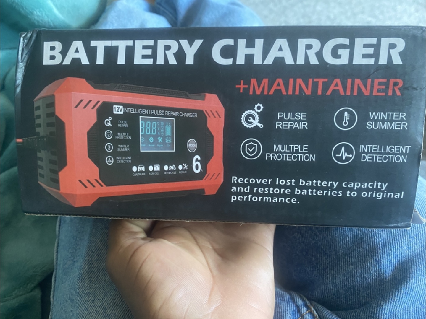 12V Intelligent Pulse Battery Charger + Maintainer - photo 2