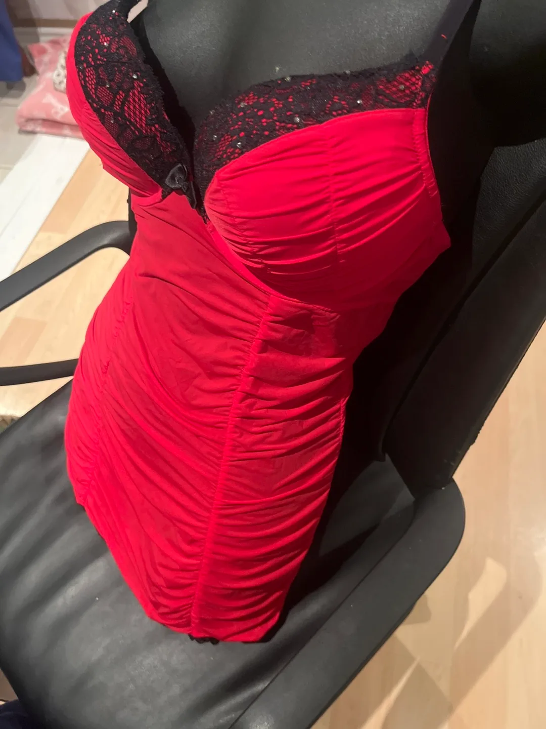 Red Lingerie Dress image indicator(2)