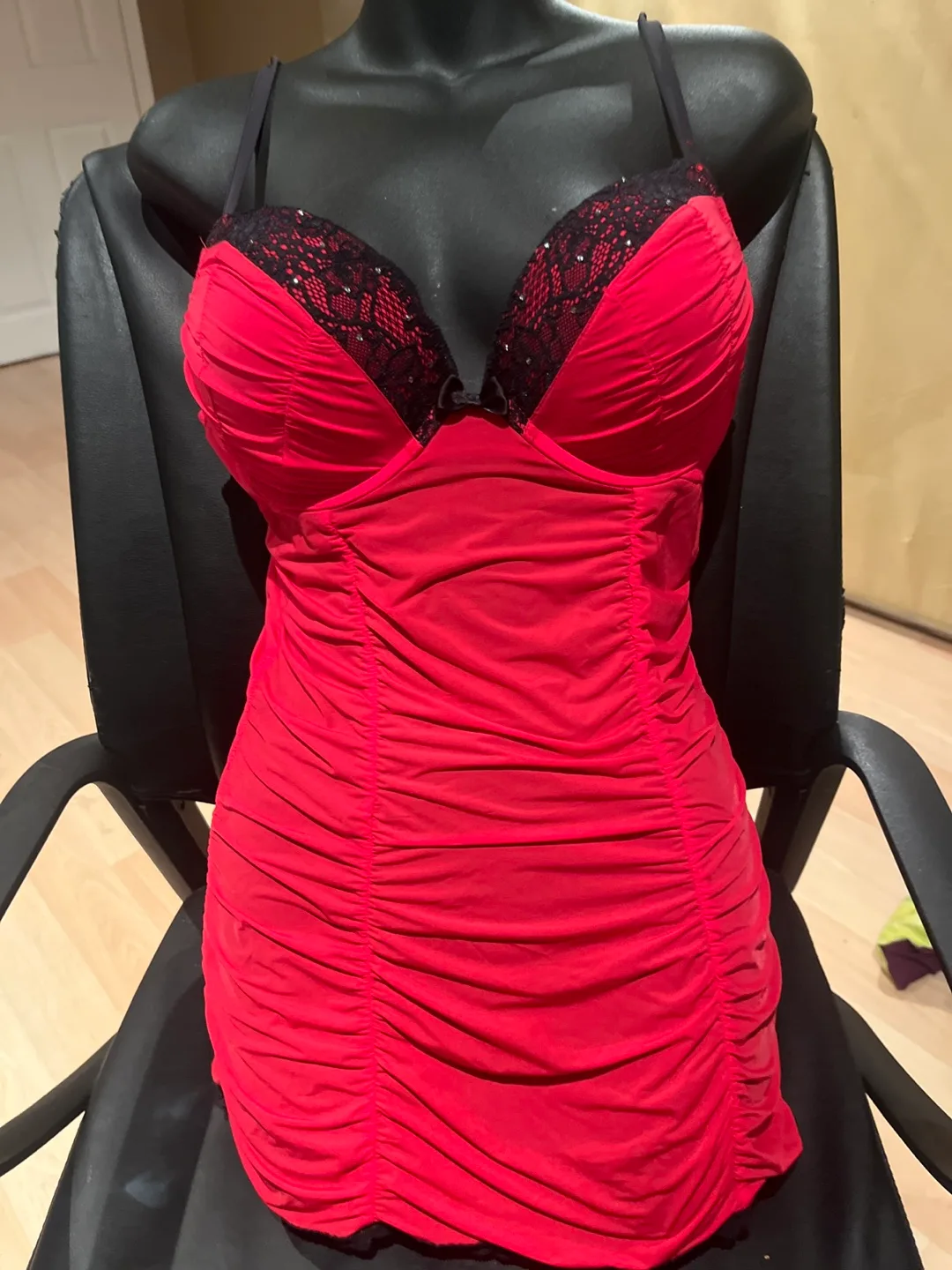 Red Lingerie Dress image indicator(4)