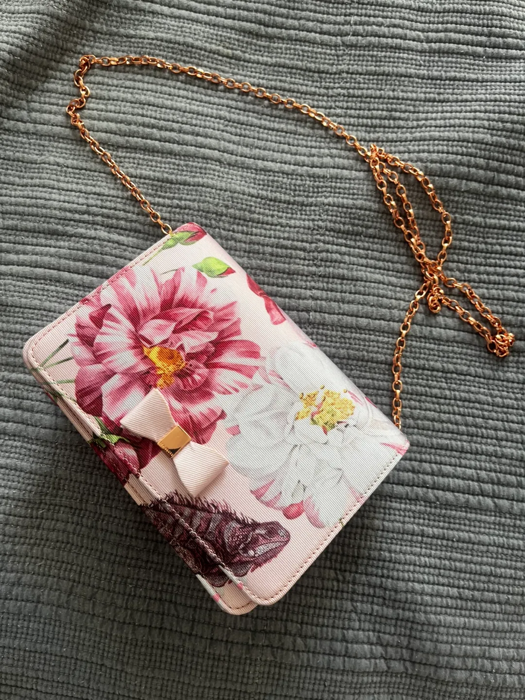 Pink Ted Baker floral crossbody thumbnail