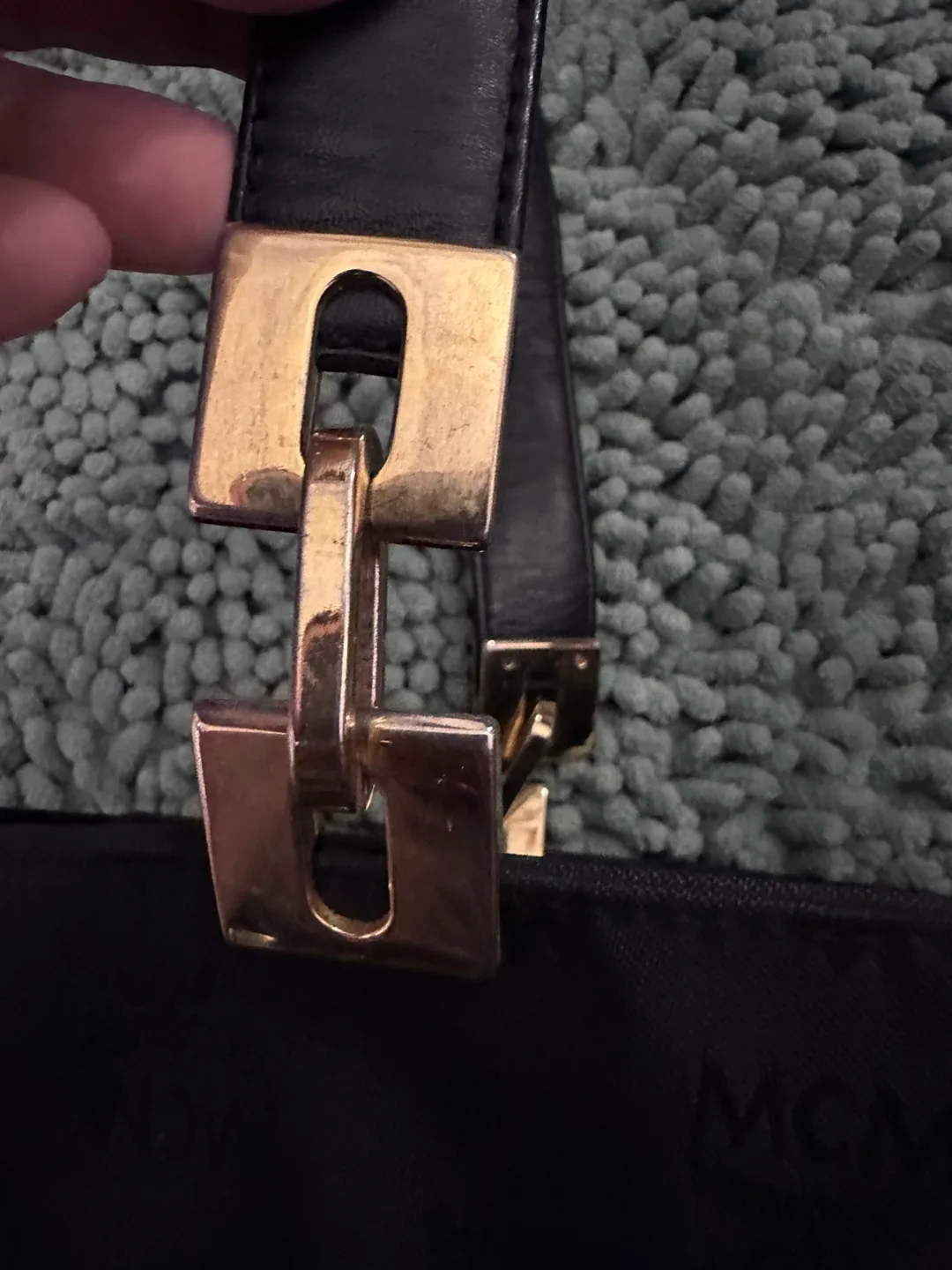 MCM Black Tote Bag image indicator(6)