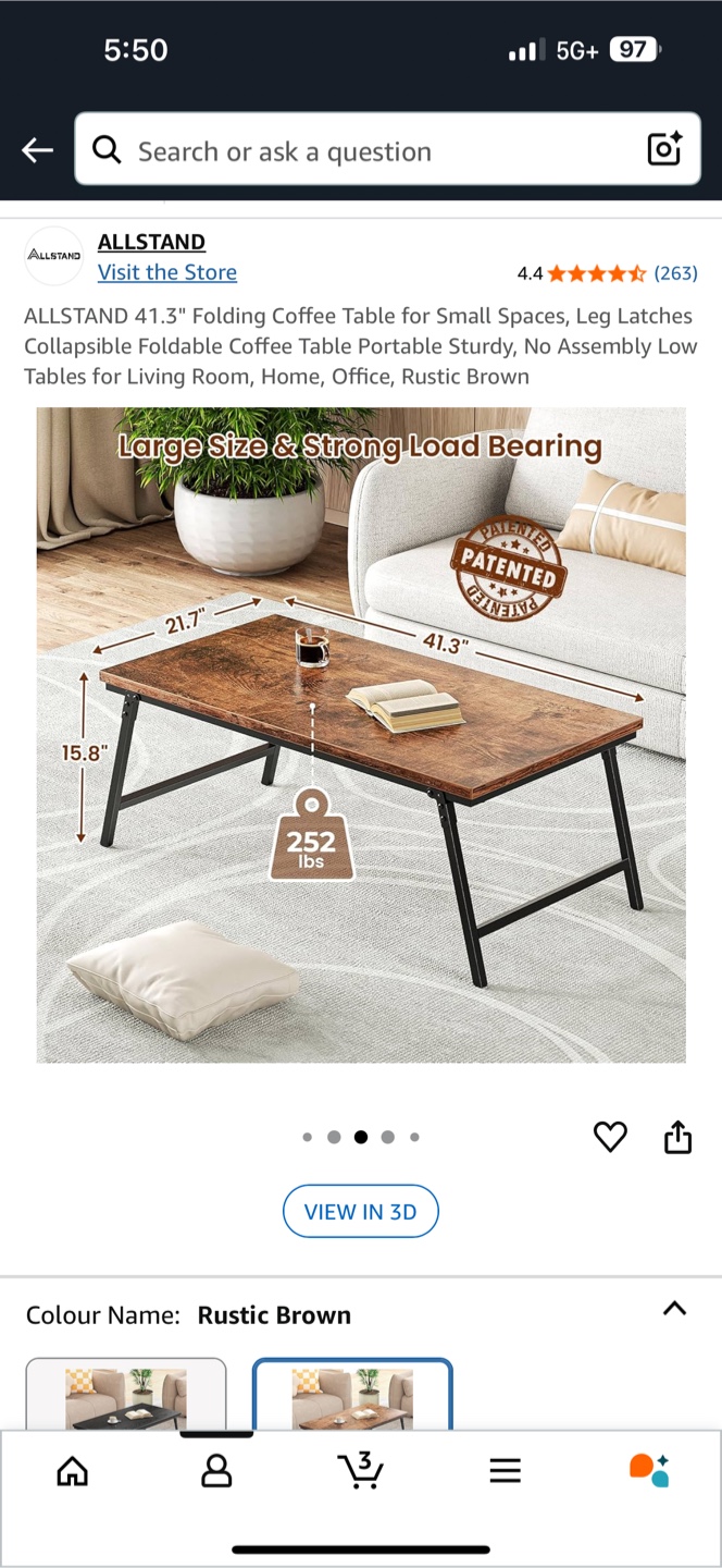 Foldable Coffee Table - photo 4