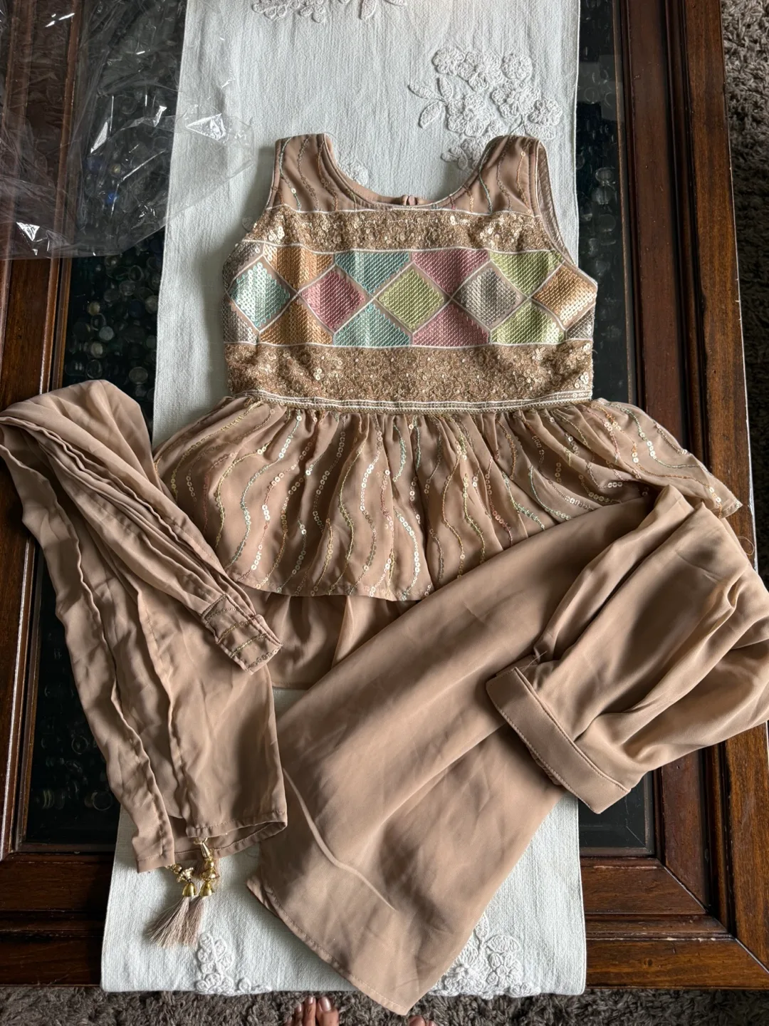 Punjabi Dress Set for small girls available image indicator(3)