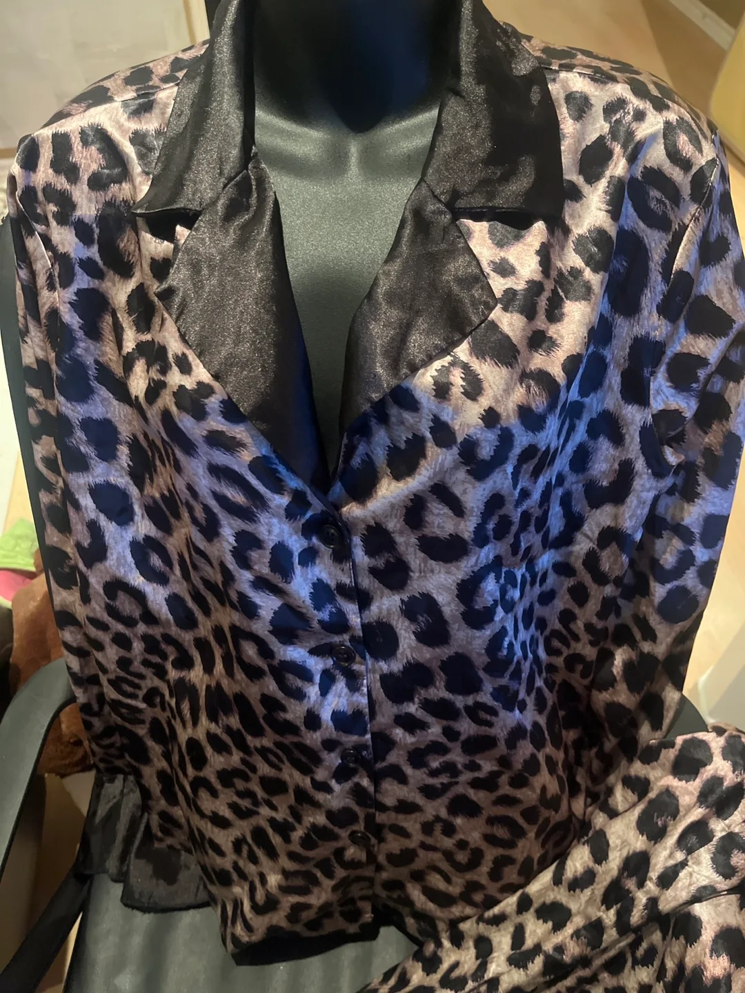 Leopard Print Pajama Set size Xxl image indicator(2)