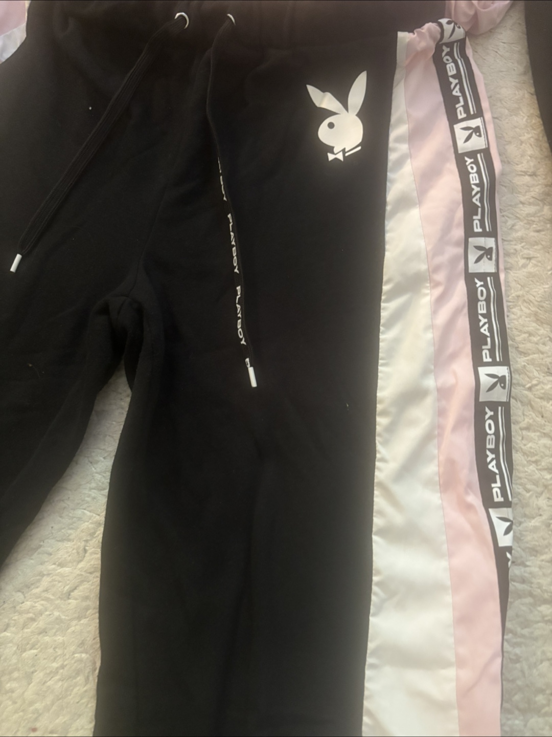 Playboy Racing Pink & Black Tracksuit - photo 2