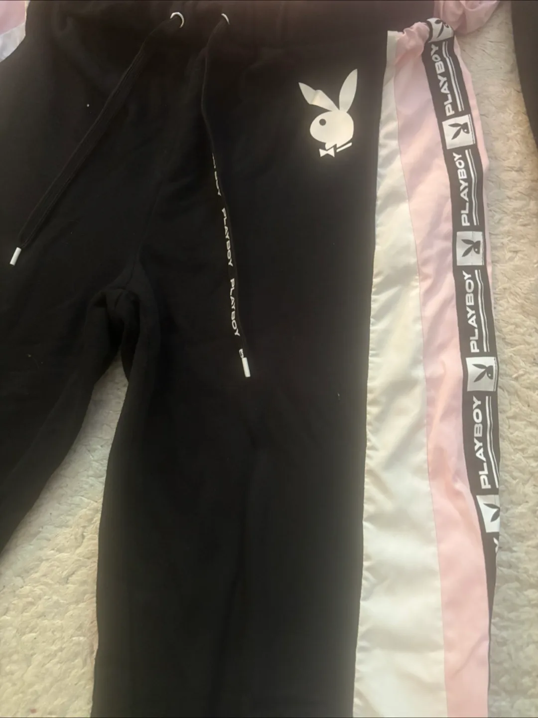 Playboy Racing Pink & Black Tracksuit image indicator(2)