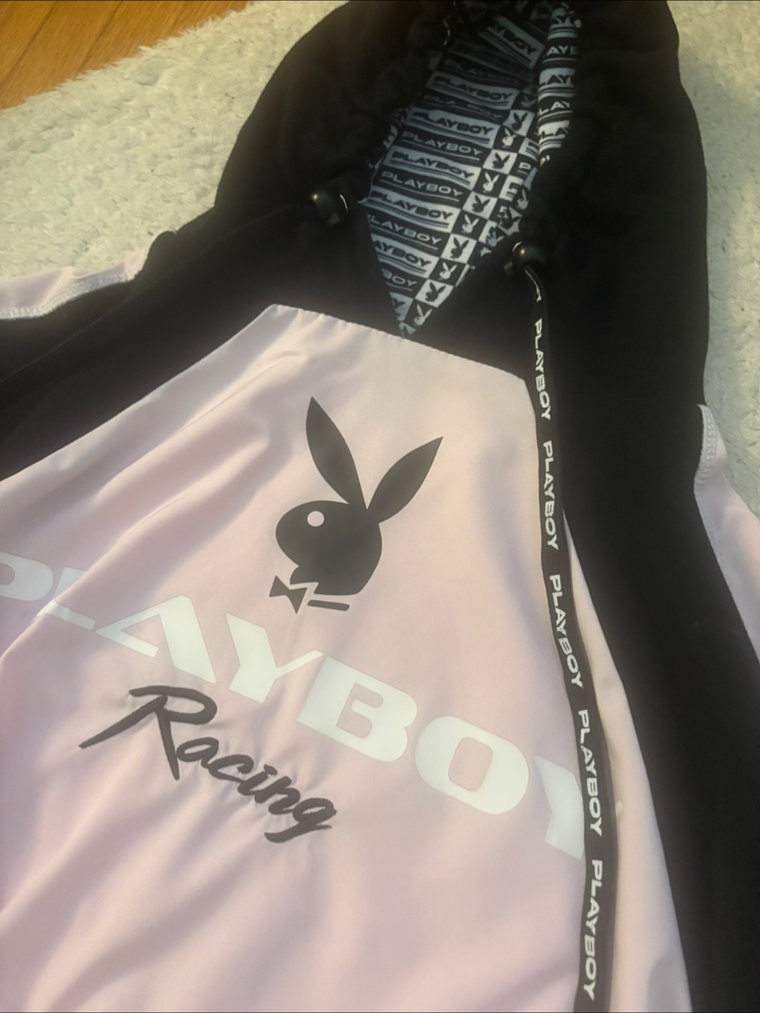 Playboy Racing Pink & Black Tracksuit - photo 3