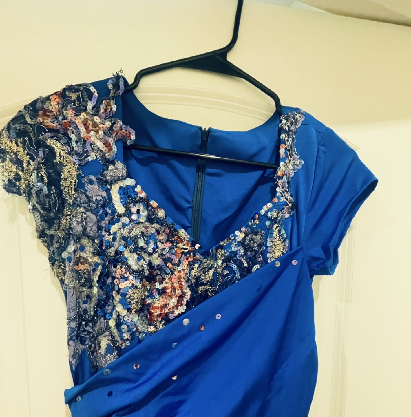 Blue Sequin Embellished Dress - photo 2
