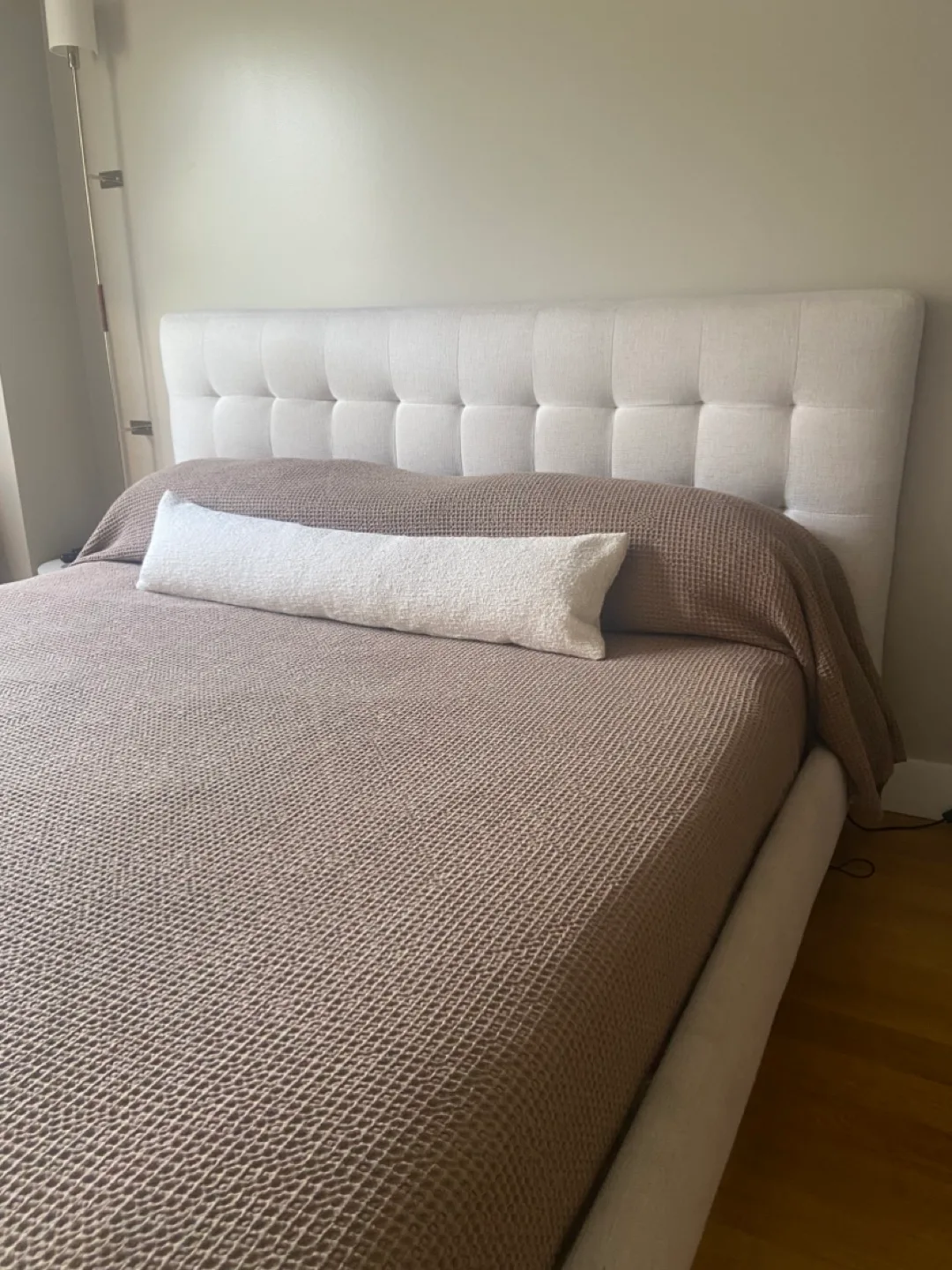 Upholstered Bed Frame - Beige thumbnail