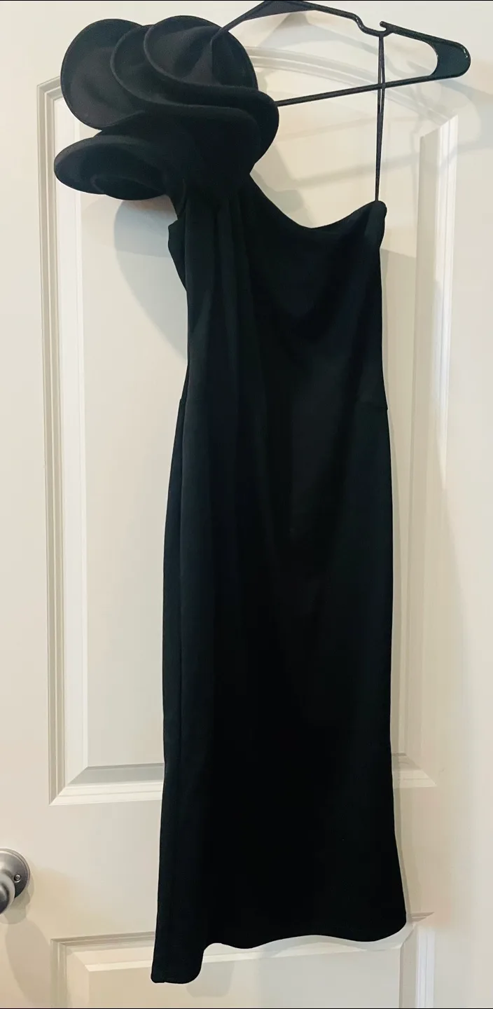 ASOS Black One-Shoulder Dress - Size US 4 thumbnail