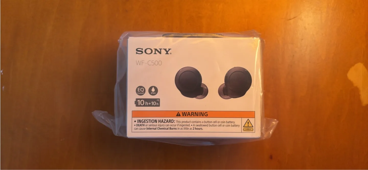 Brand New Sony WF-C500 Wireless Earbuds – Sealed in Box thumbnail