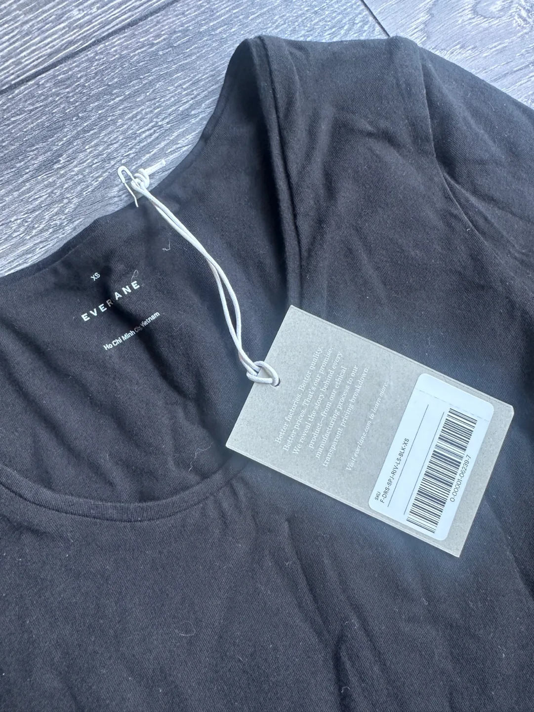 NEW with tags! Everlane Black Dress, XS thumbnail