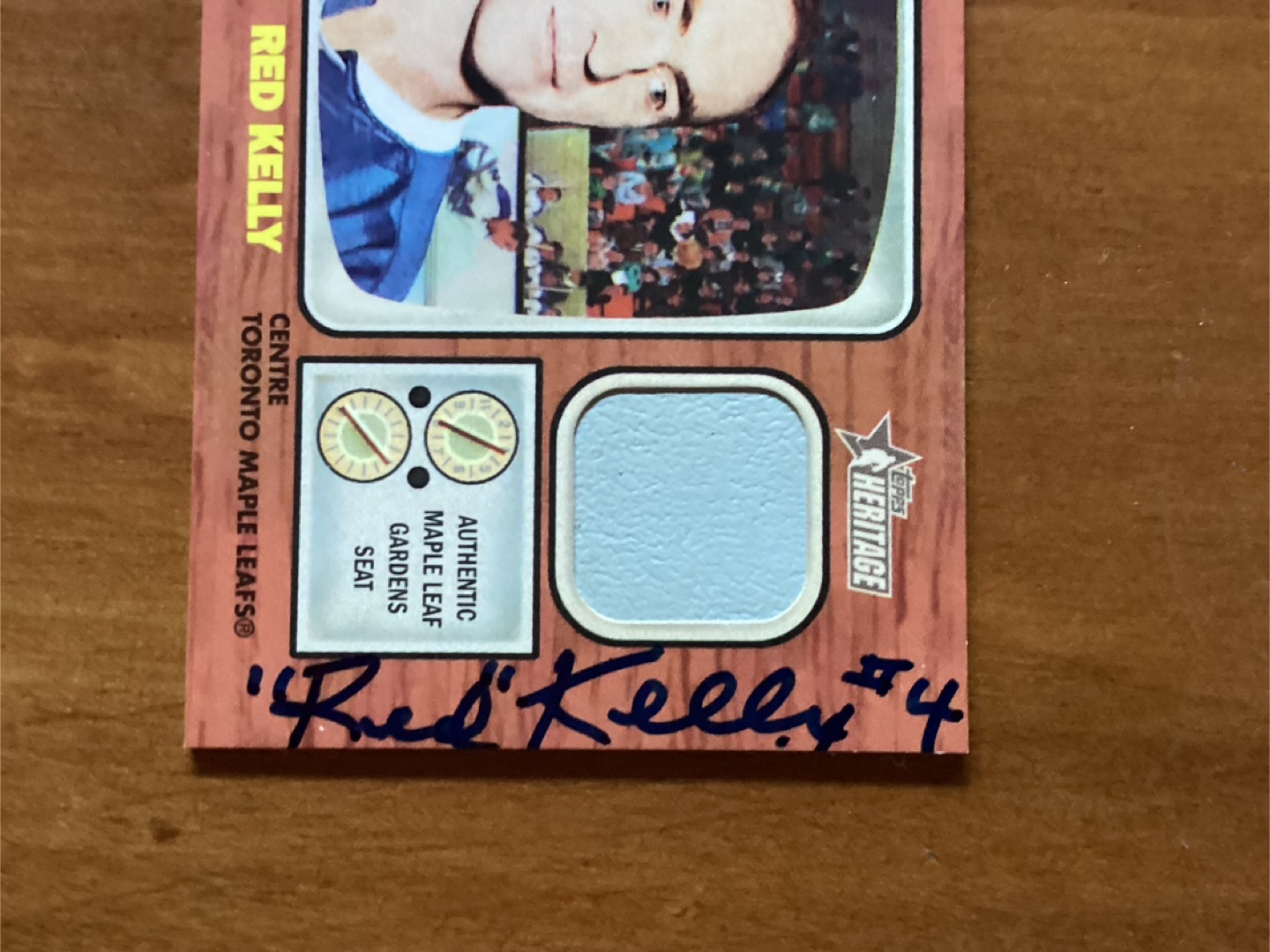 2001-02 Autographed TOPPS HERITAGE NHL RED KELLY Card # 79 ! - photo 3
