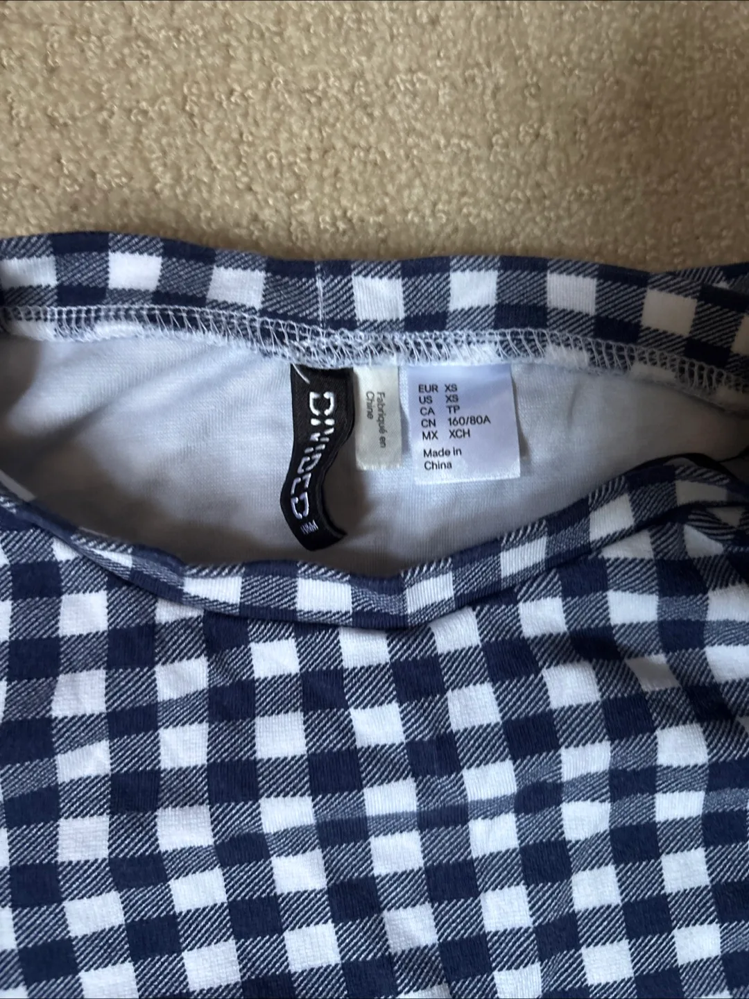 H&M Divided Gingham Matching Set - Size XS image indicator(3)