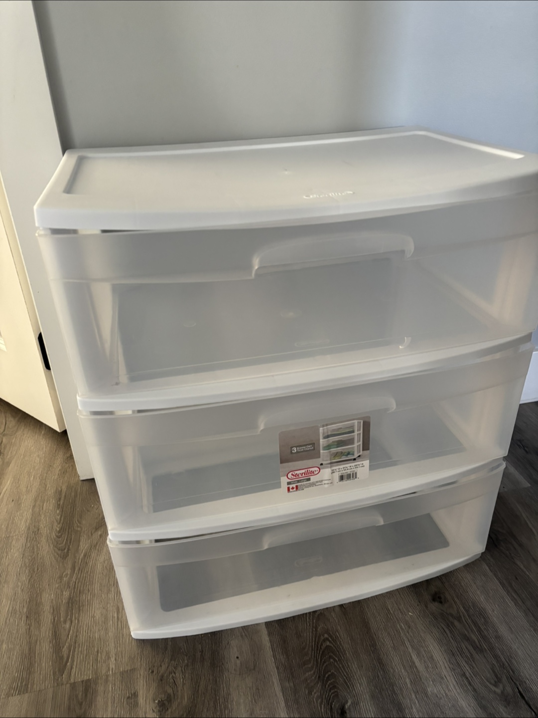 Sterilite 3-Drawer Wide Weave Tower - White