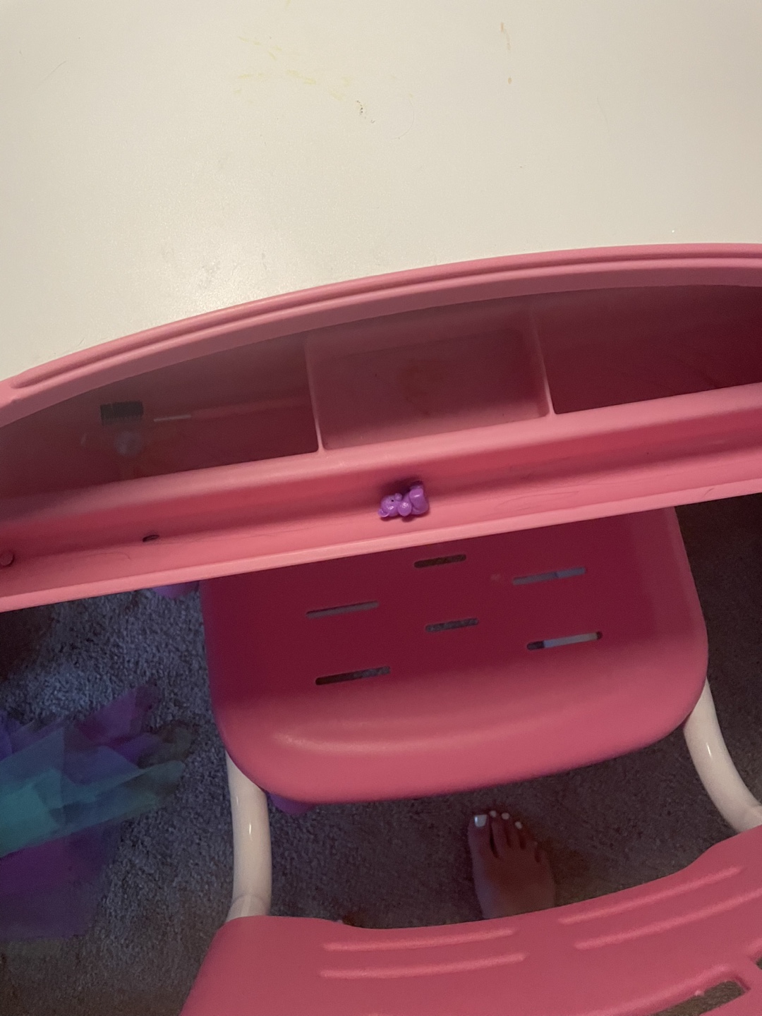 Pink Adjustable Kids Desk and Chair Set - photo 4