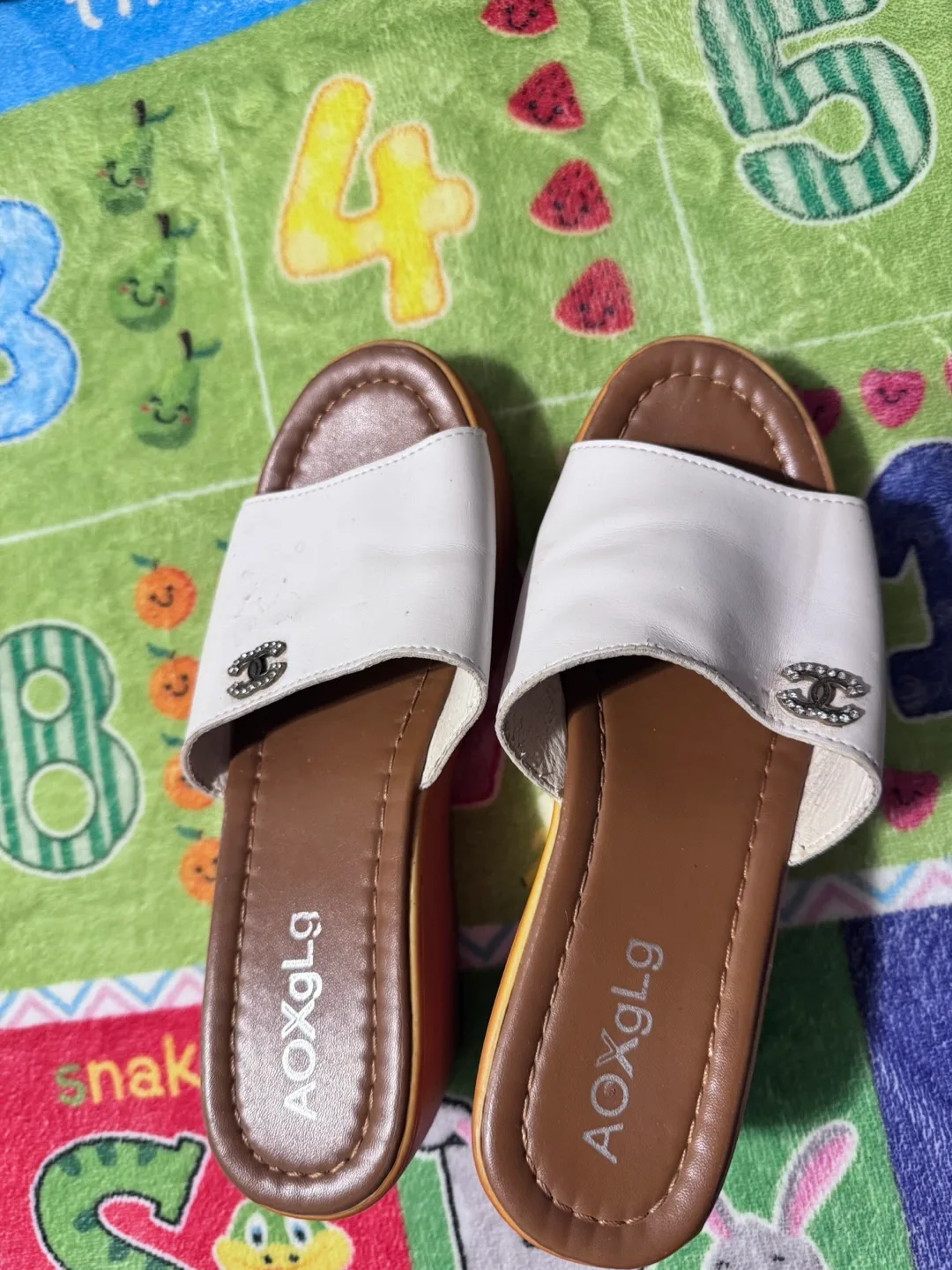 Aoxglg White Sandals thumbnail